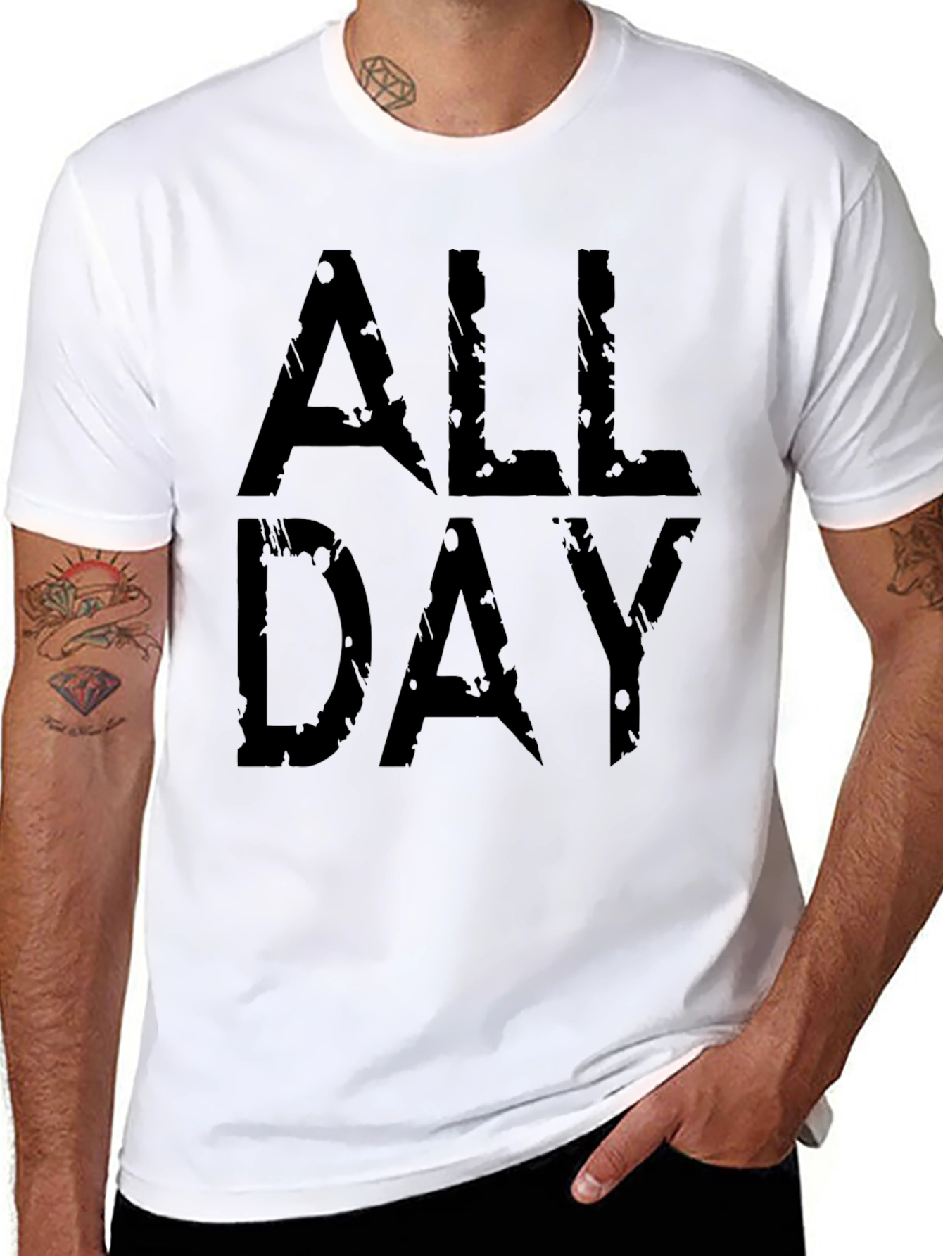 All Day Graphic Black T-Shirt