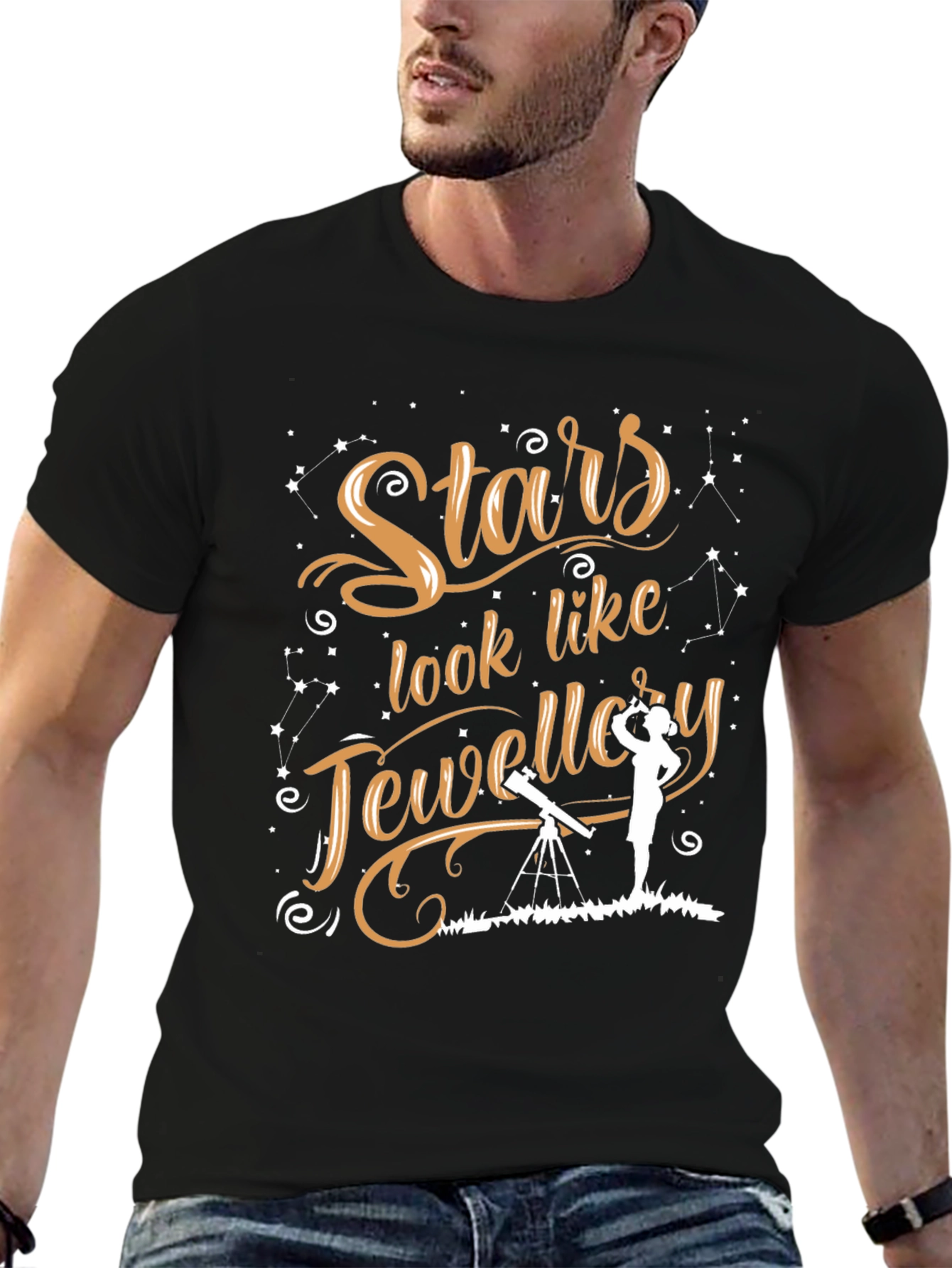 Stars Like Jewelry Graphic T-Shirt
