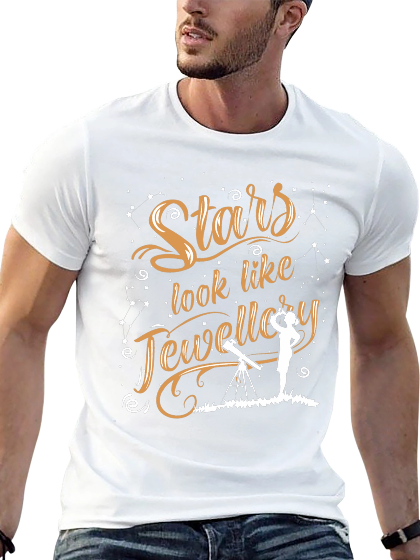 Stars Like Jewelry Graphic T-Shirt