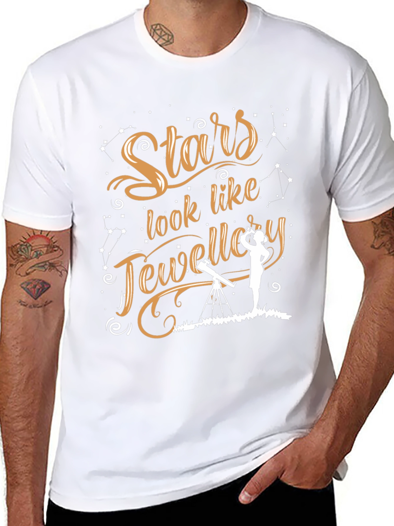 Stars Like Jewelry Graphic T-Shirt