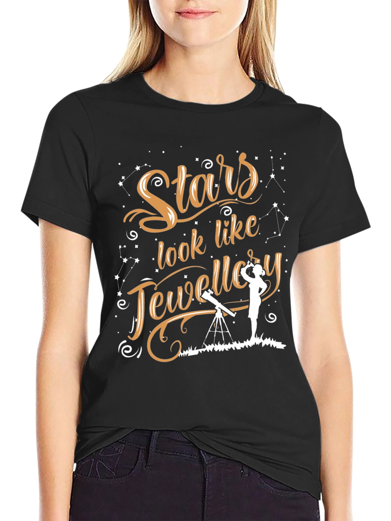 Stars Like Jewelry Graphic T-Shirt