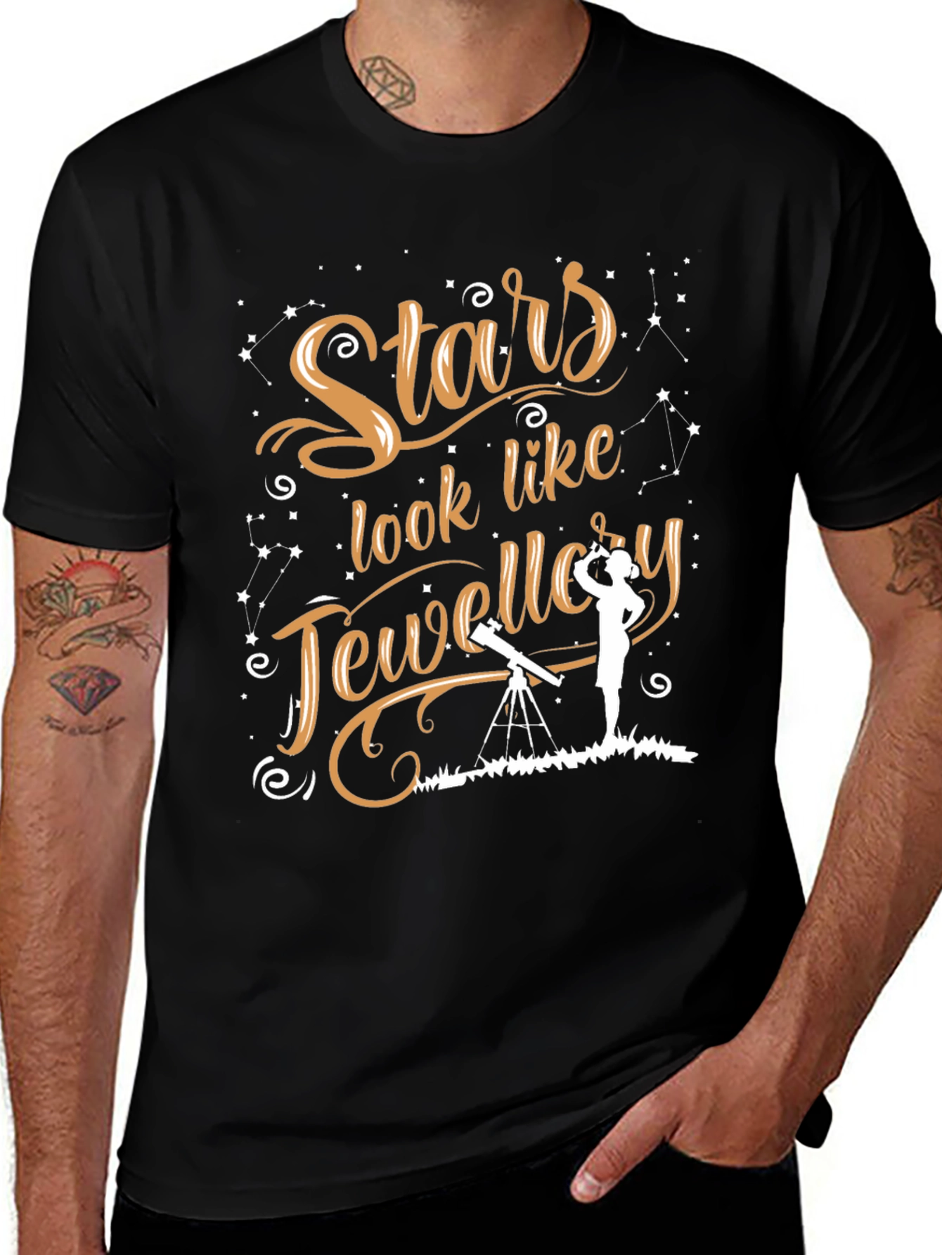 Stars Like Jewelry Graphic T-Shirt