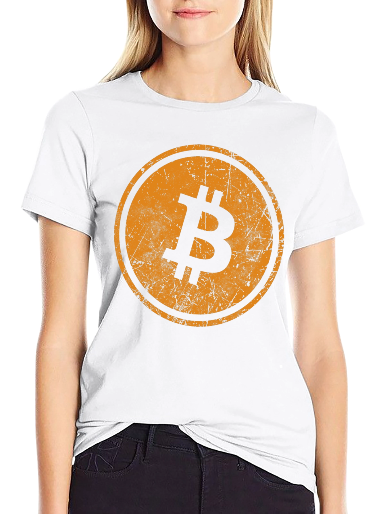Bitcoin Logo Black T-Shirt - Crypto Currency Tee