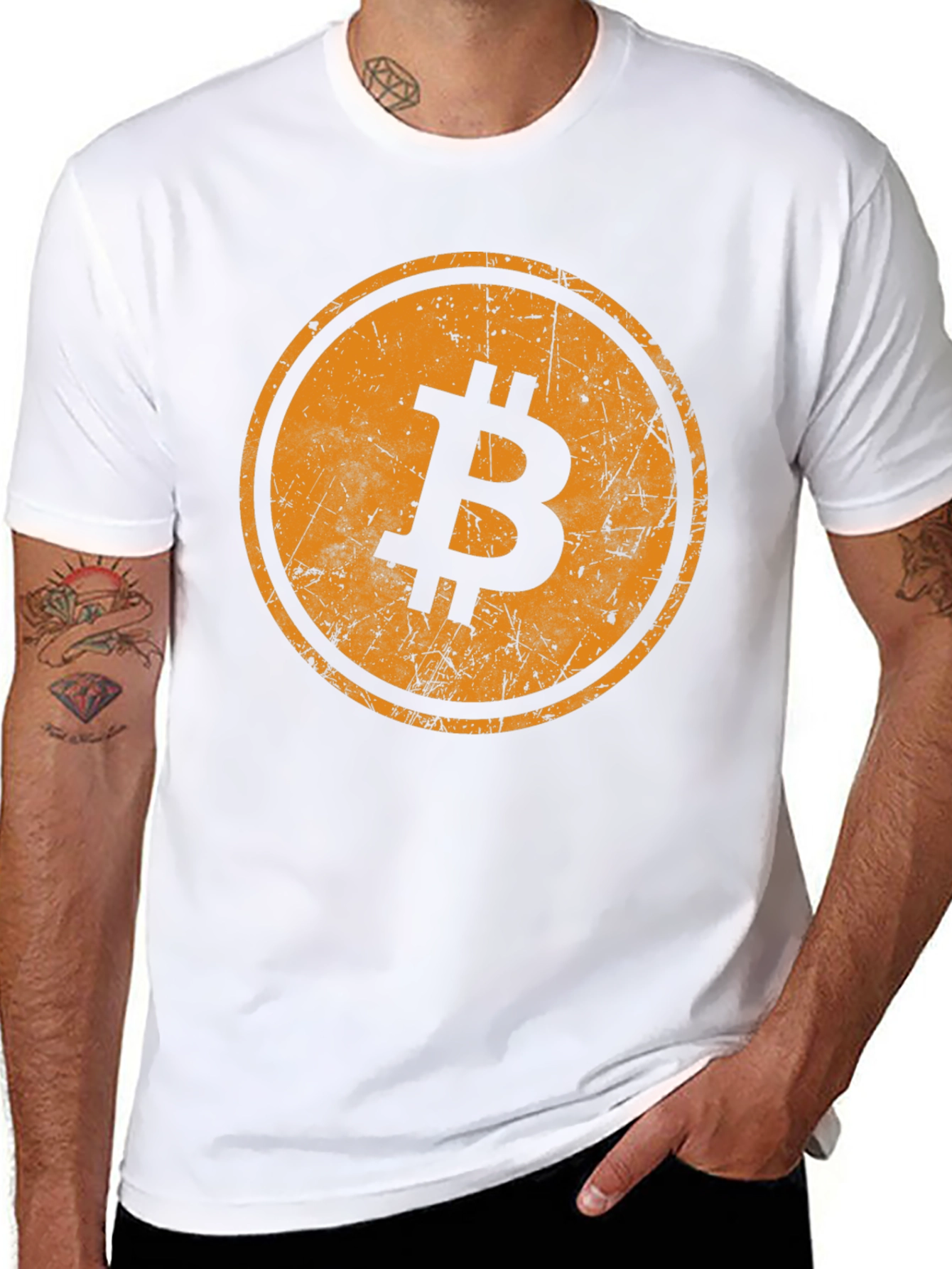 Bitcoin Logo Black T-Shirt - Crypto Currency Tee