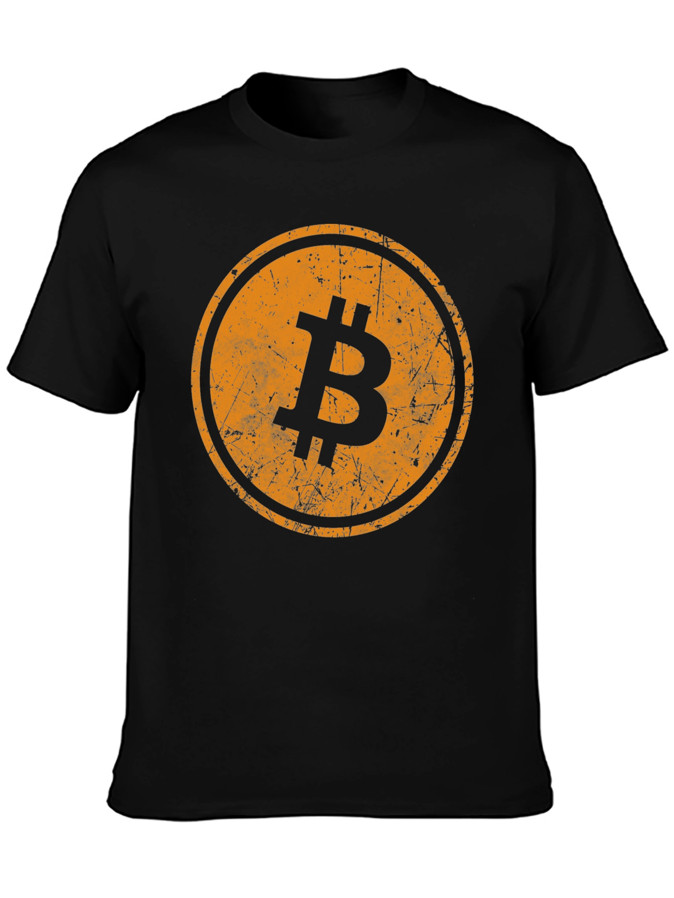 Bitcoin Logo Black T-Shirt - Crypto Currency Tee