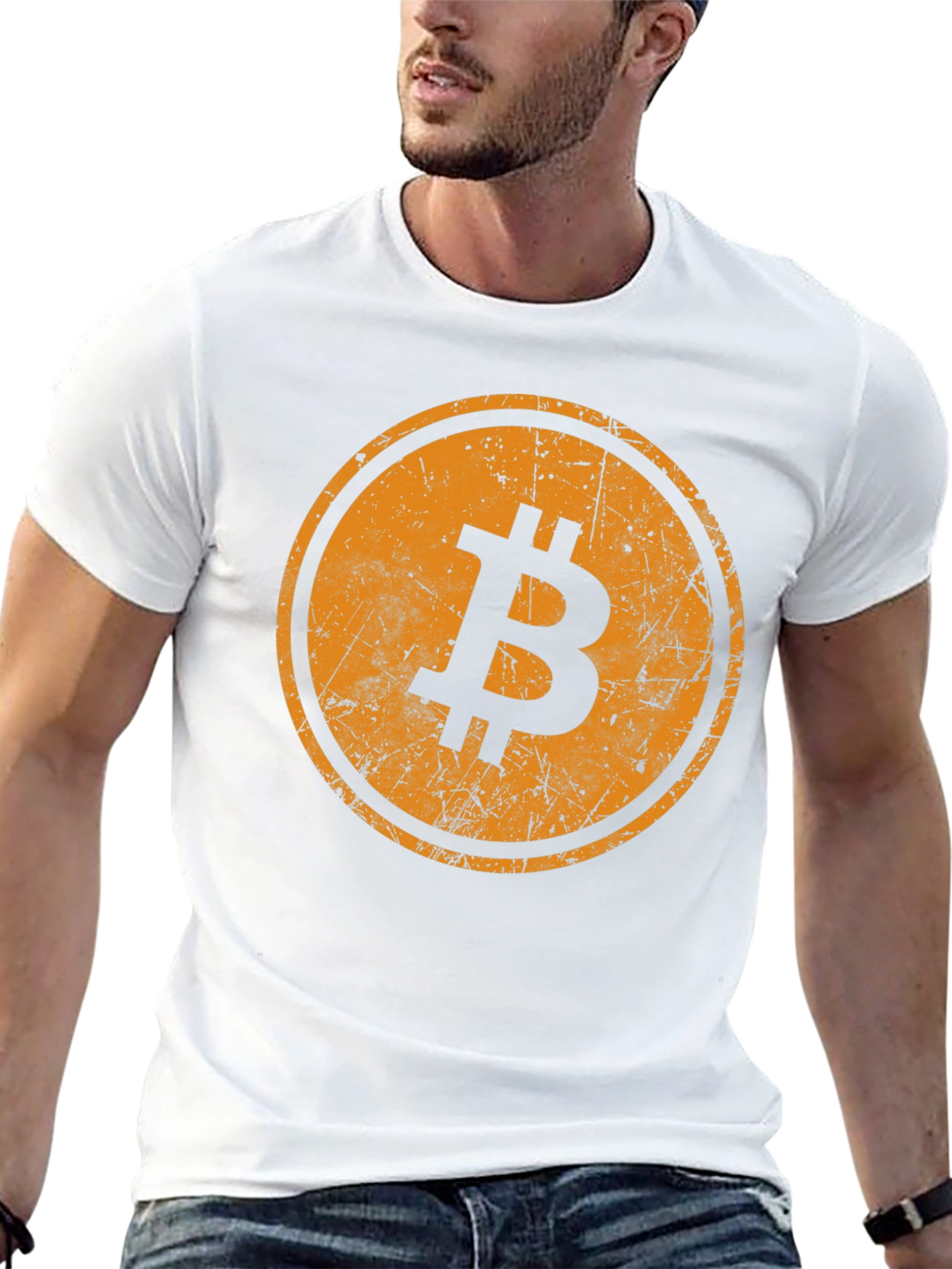 Bitcoin Logo Black T-Shirt - Crypto Currency Tee