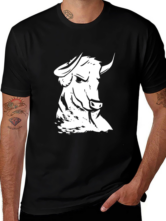 Bull Graphic Black T-Shirt - Bold Streetwear