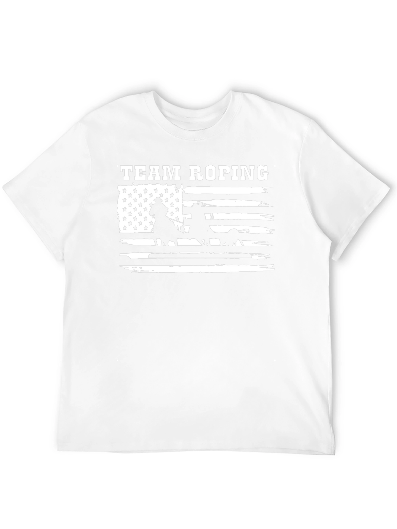 Team Roping American Flag Graphic Tee