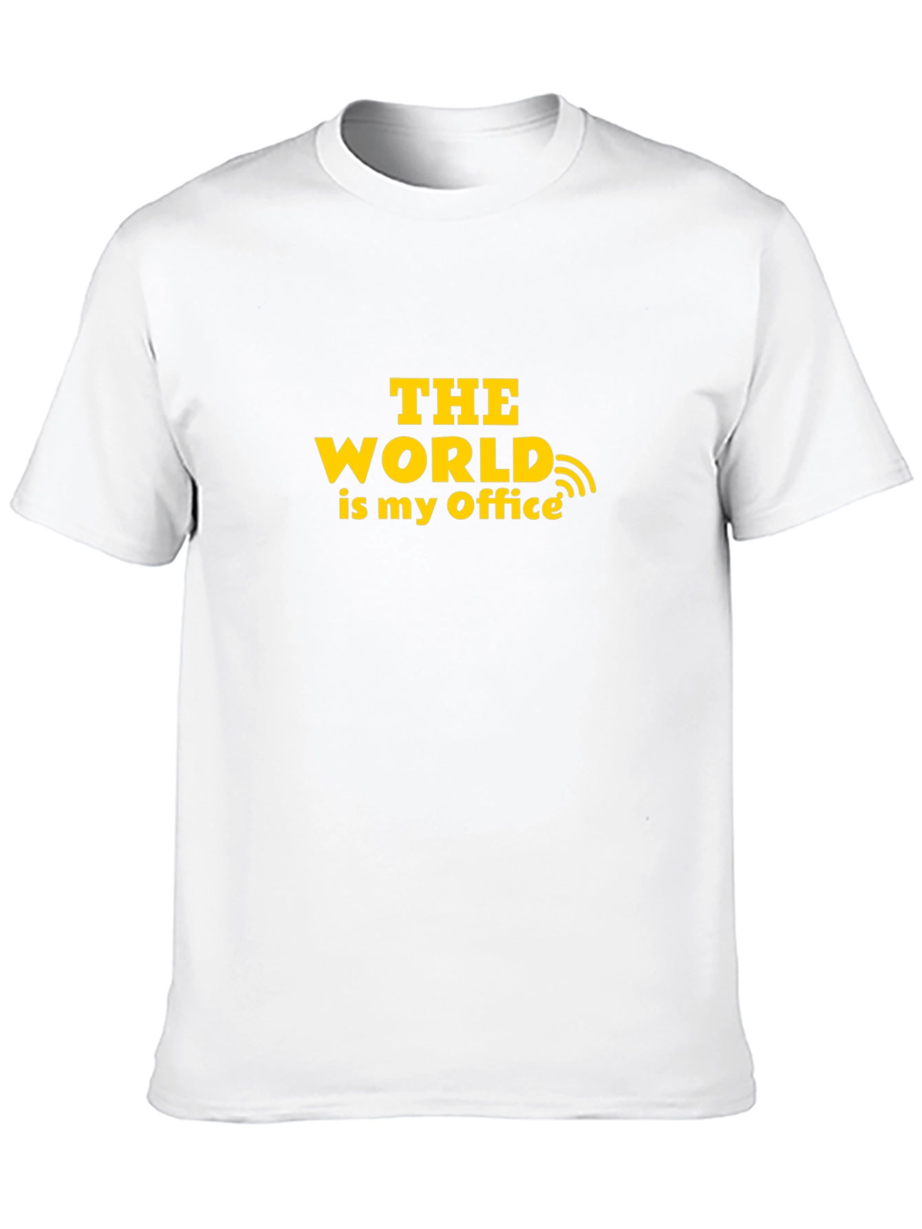 The World Is My Office Black T-Shirt