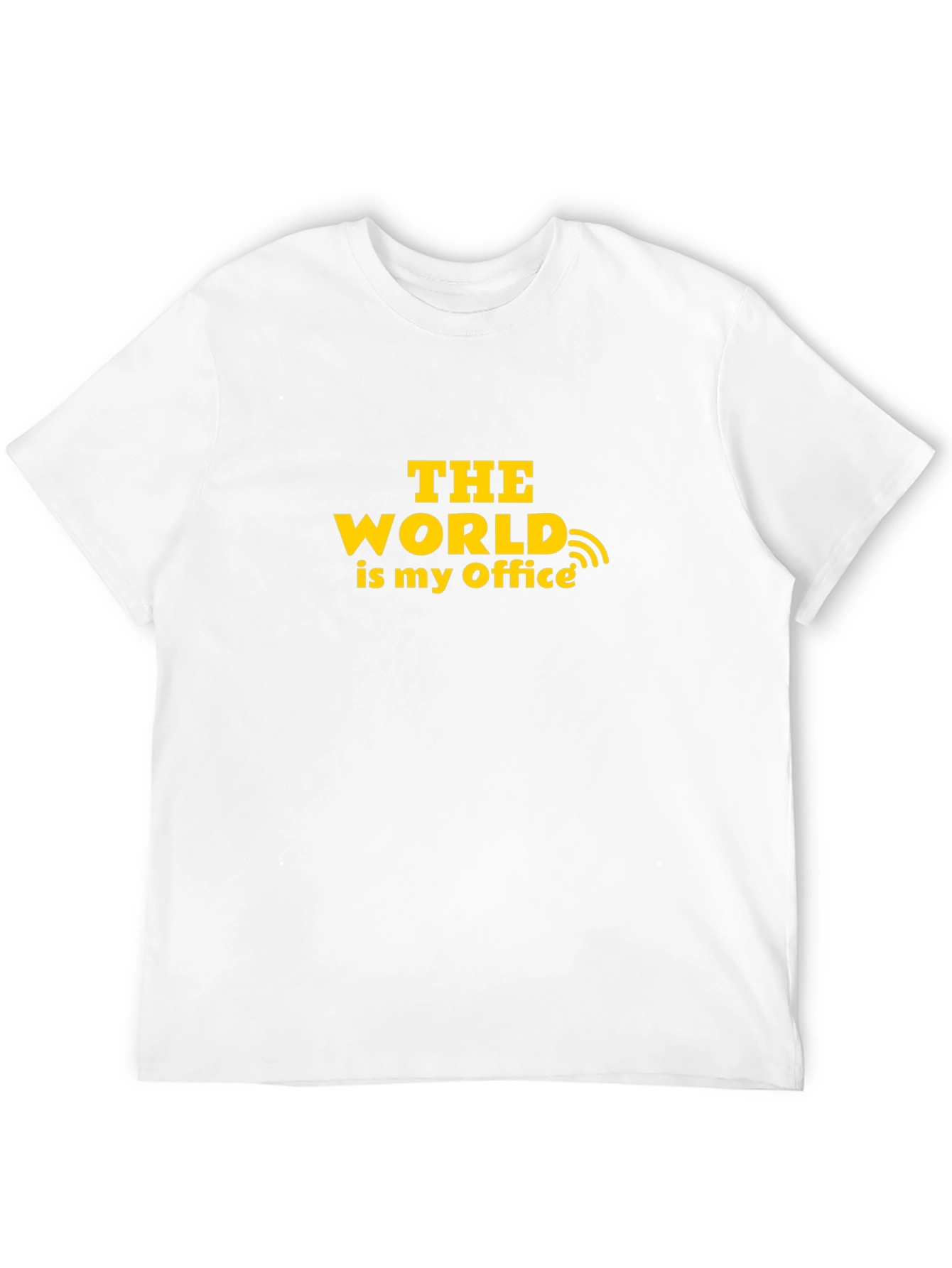 The World Is My Office Black T-Shirt