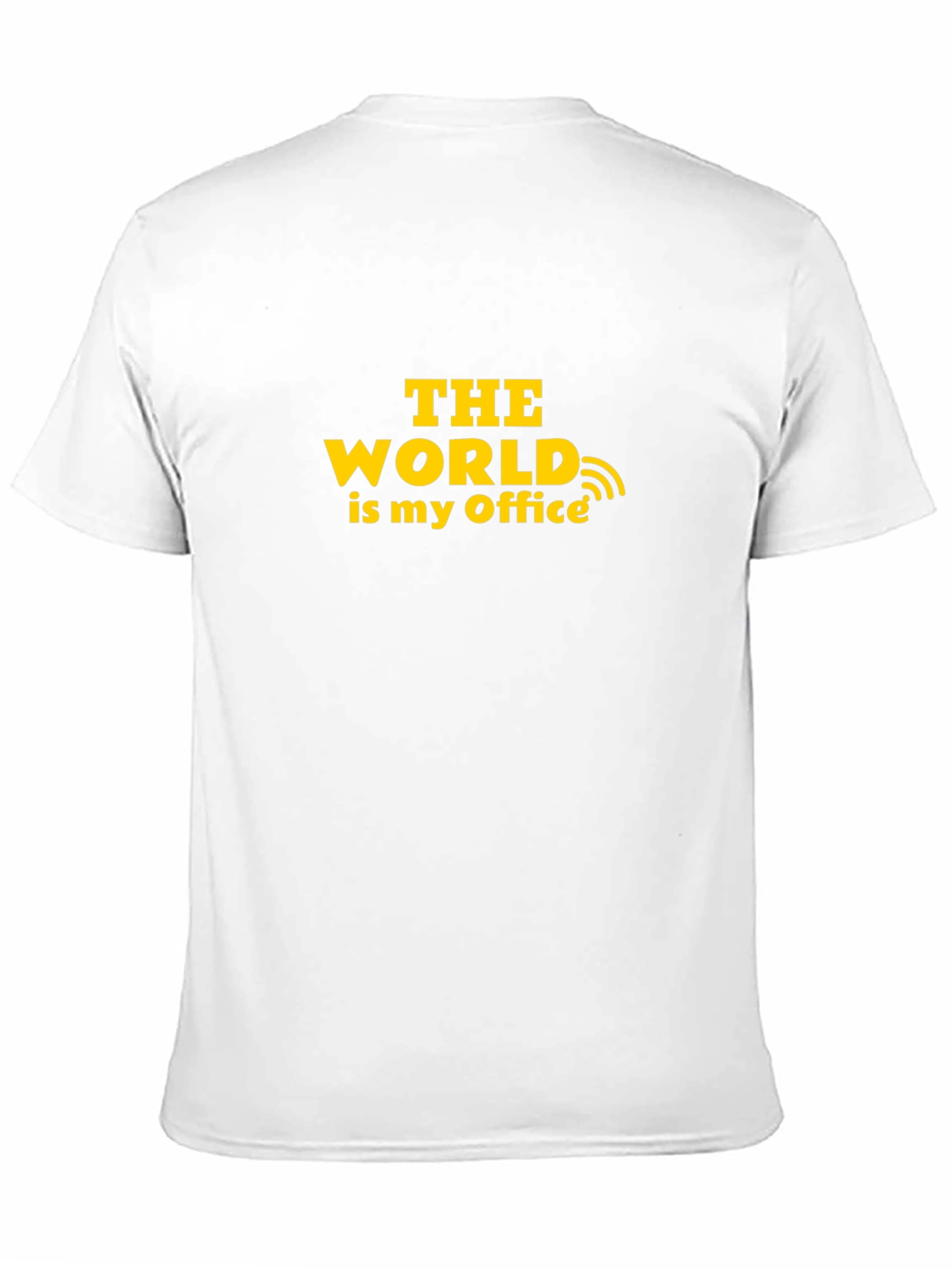 The World Is My Office Black T-Shirt