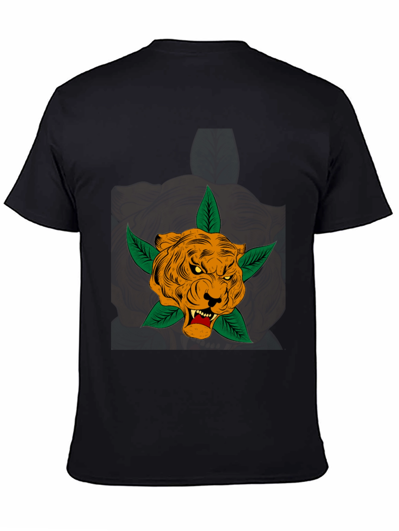 Tiger Tee - Mens Black Graphic T-Shirt