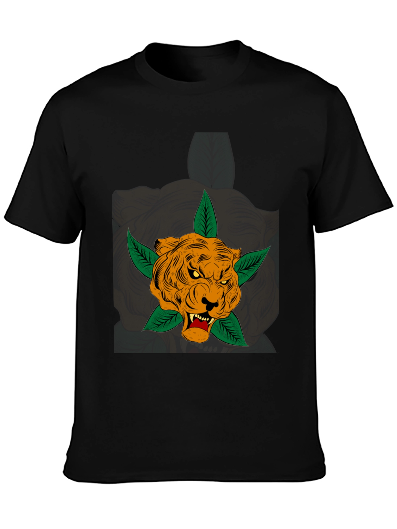 Tiger Tee - Mens Black Graphic T-Shirt