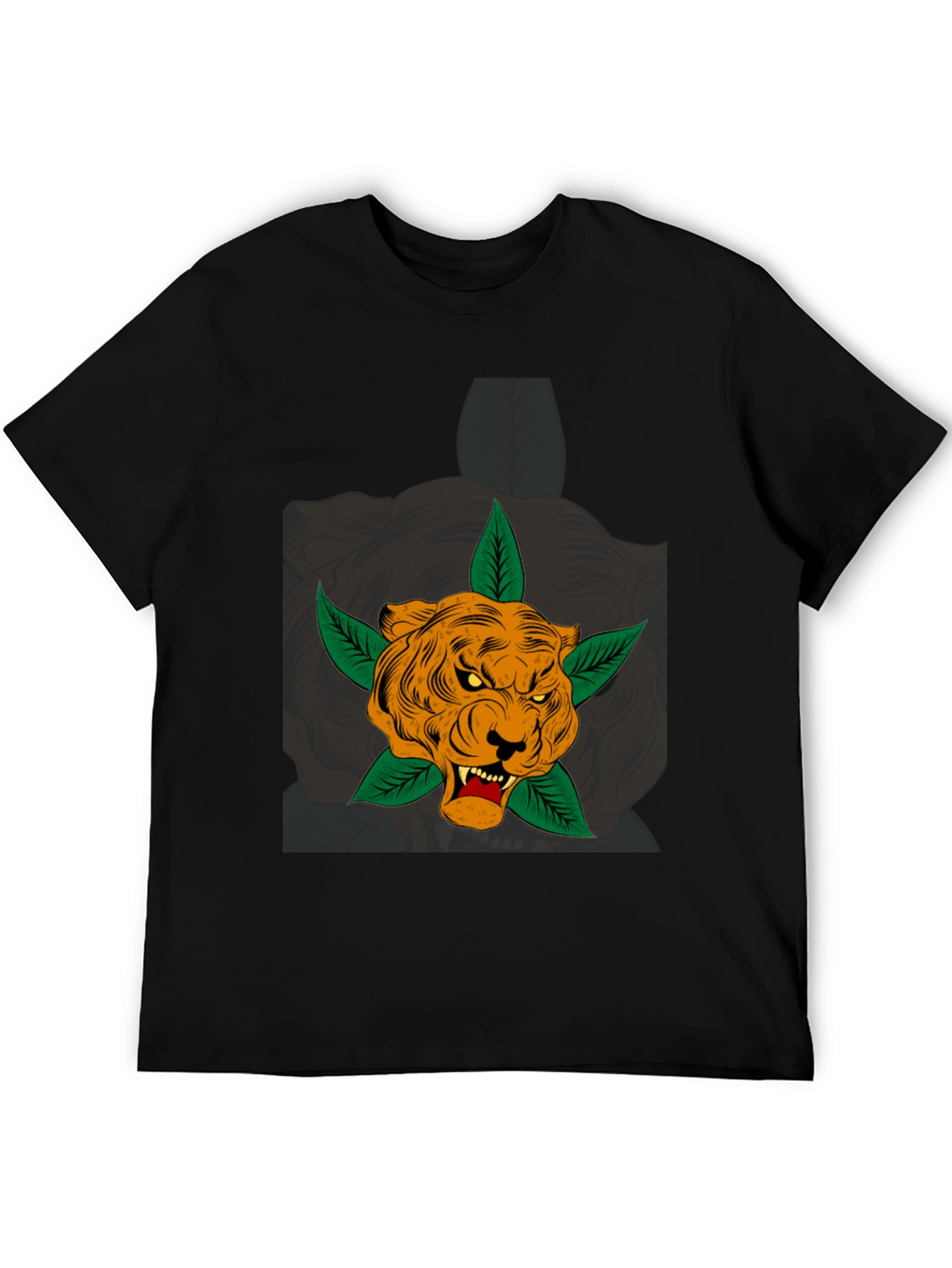 Tiger Tee - Mens Black Graphic T-Shirt