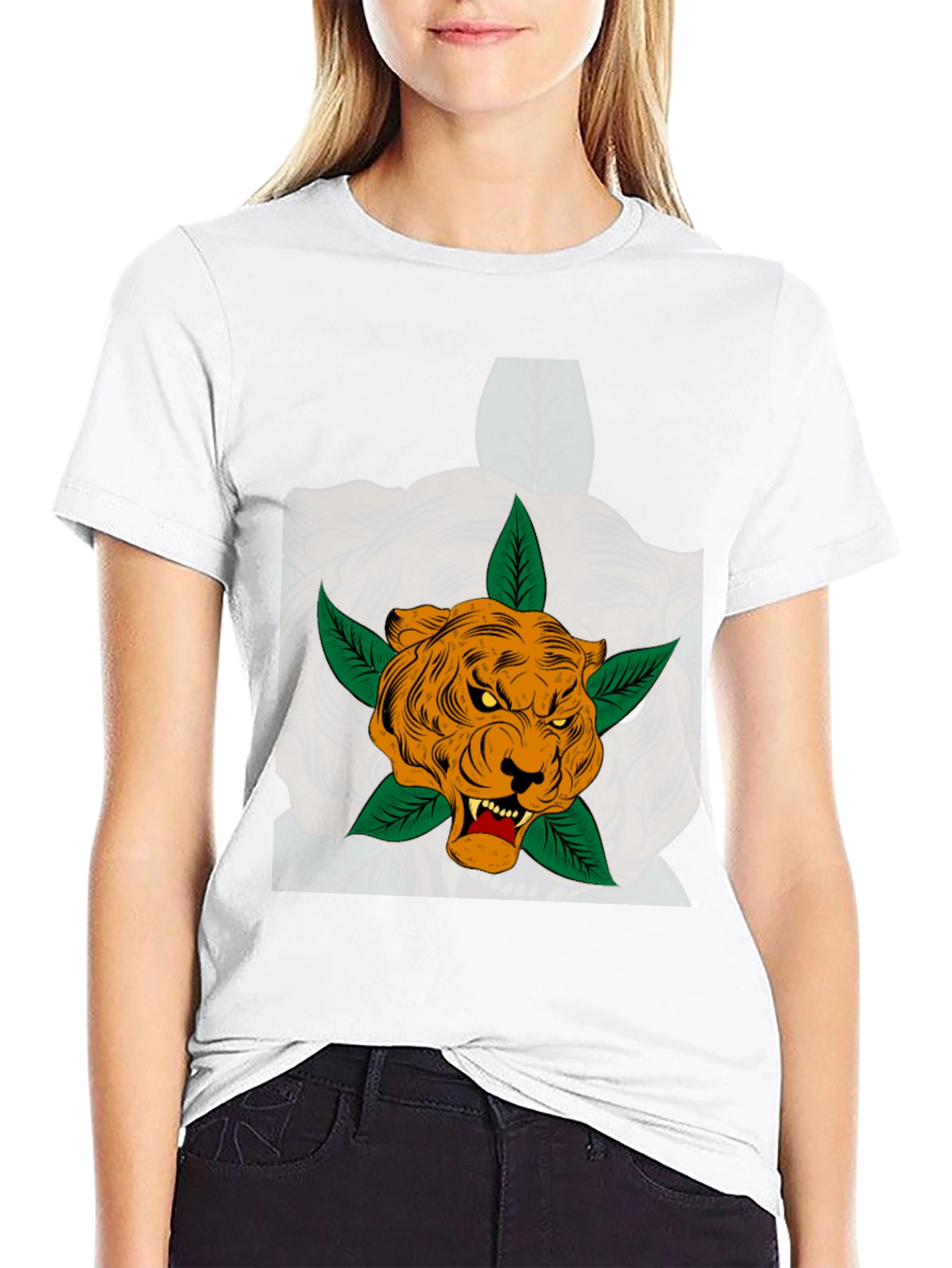 Tiger Tee - Mens Black Graphic T-Shirt