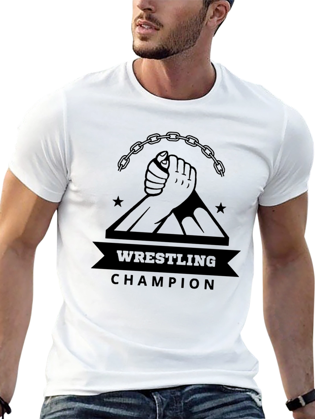 Wrestling Champion Graphic T-Shirt