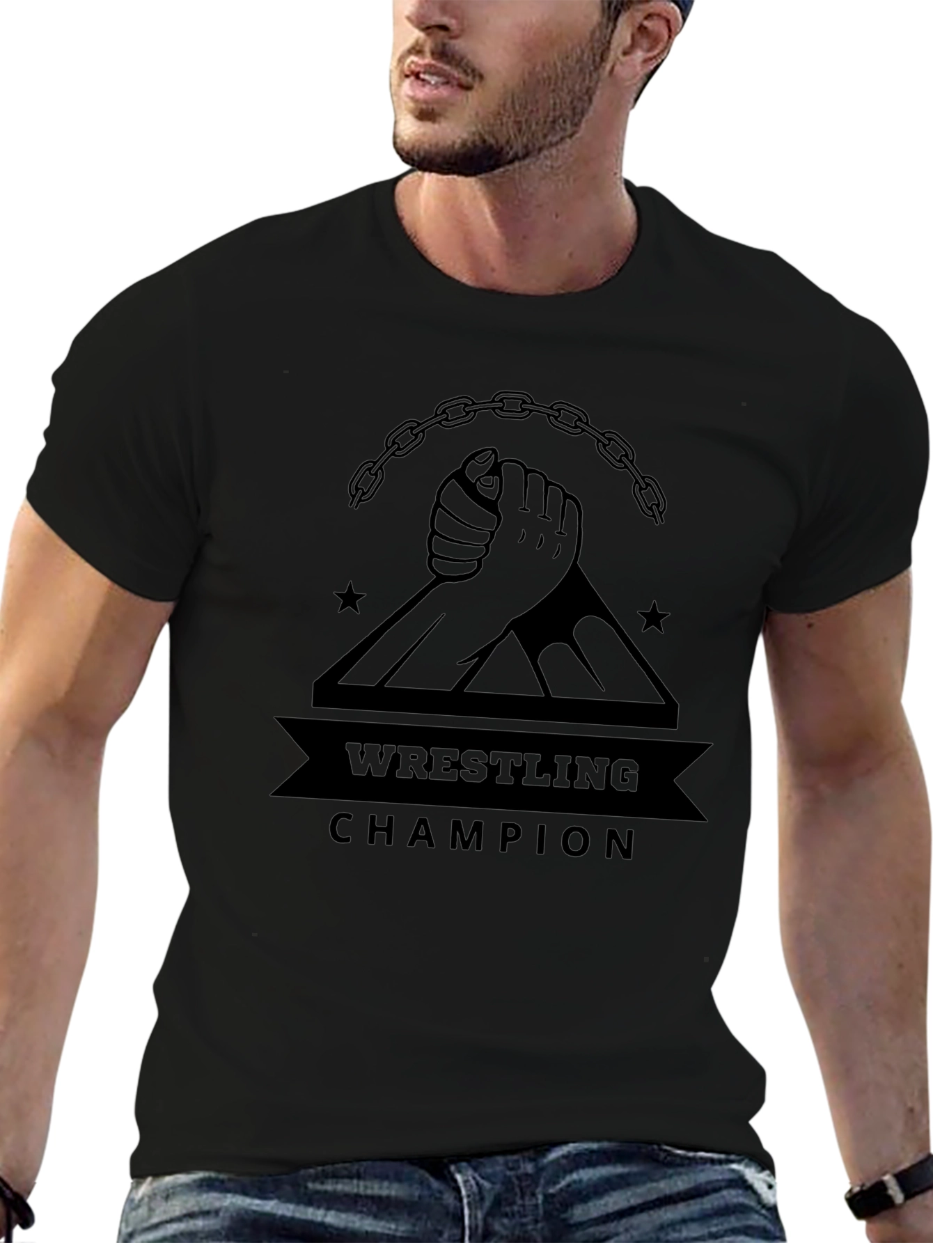 Wrestling Champion Graphic T-Shirt