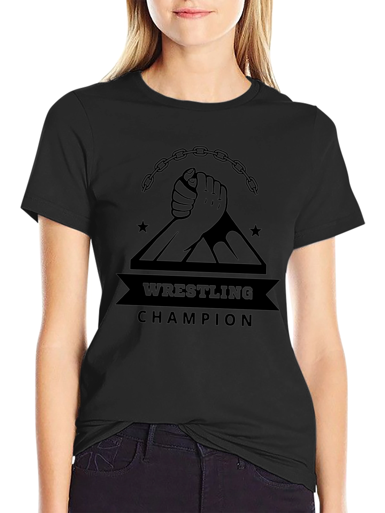 Wrestling Champion Graphic T-Shirt