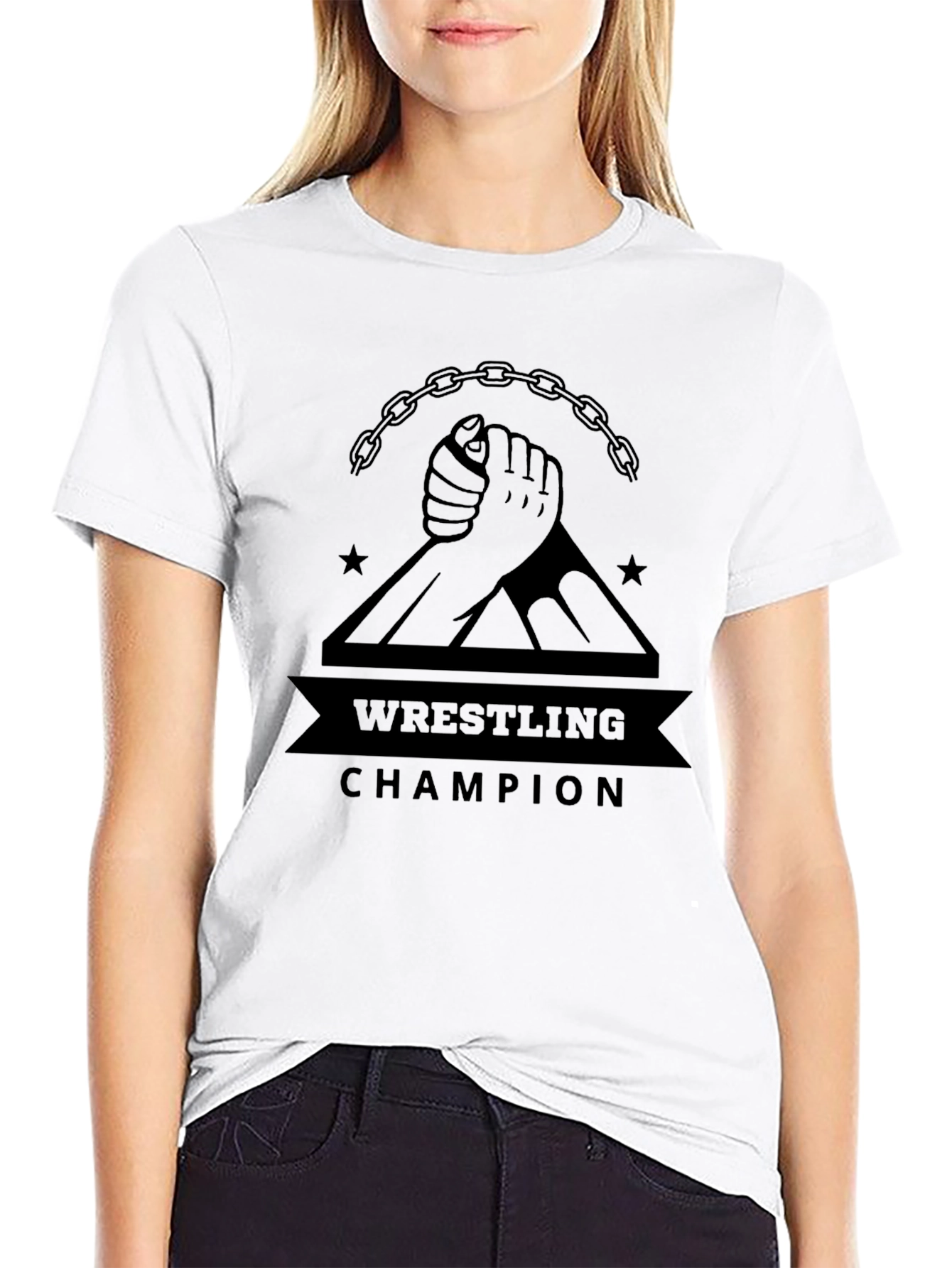 Wrestling Champion Graphic T-Shirt