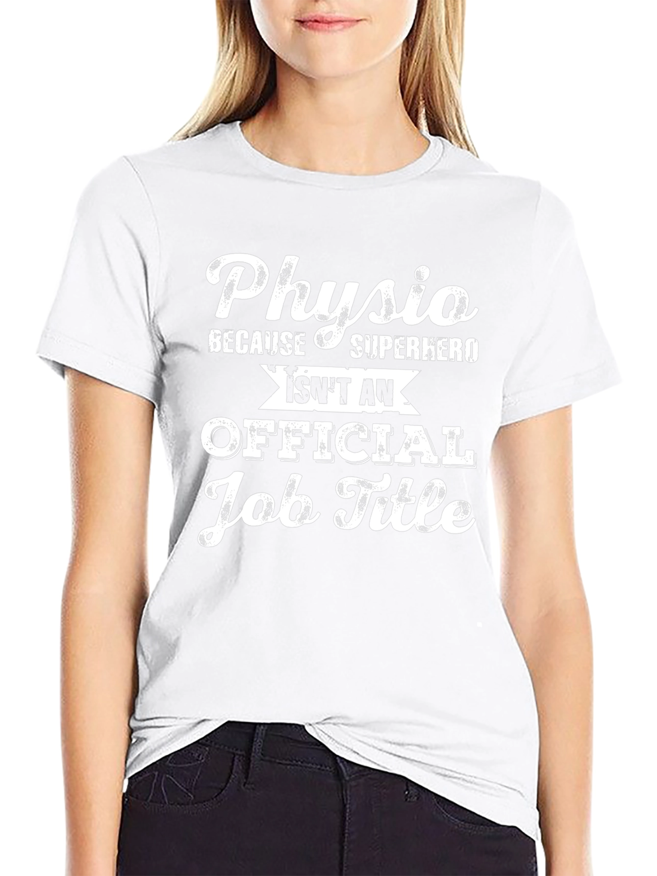 Physio Superhero Job Title T-Shirt