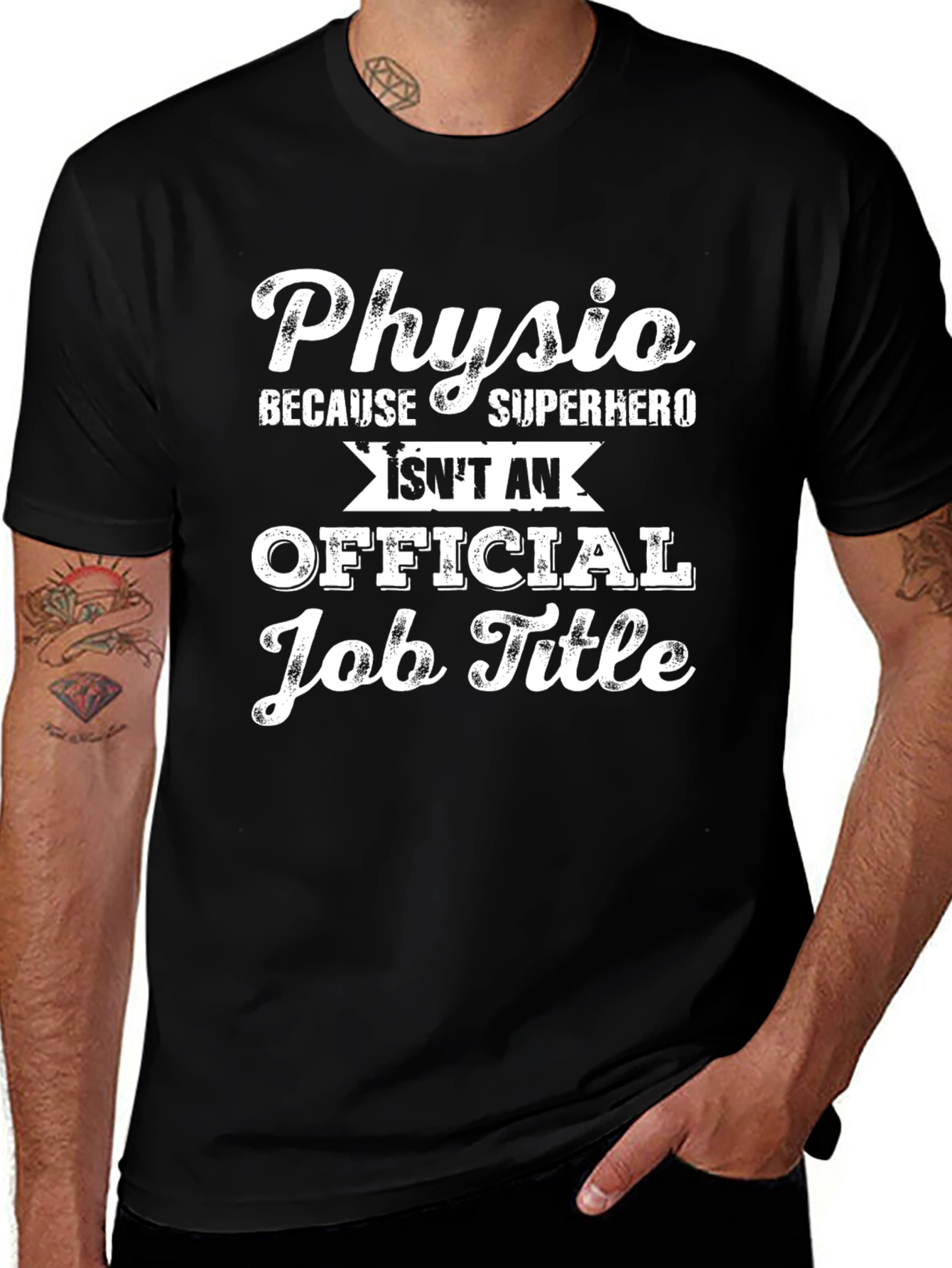 Physio Superhero Job Title T-Shirt