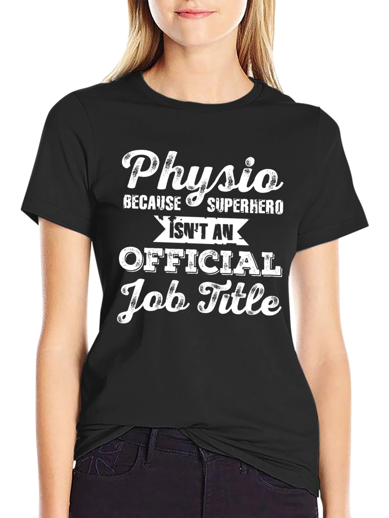 Physio Superhero Job Title T-Shirt