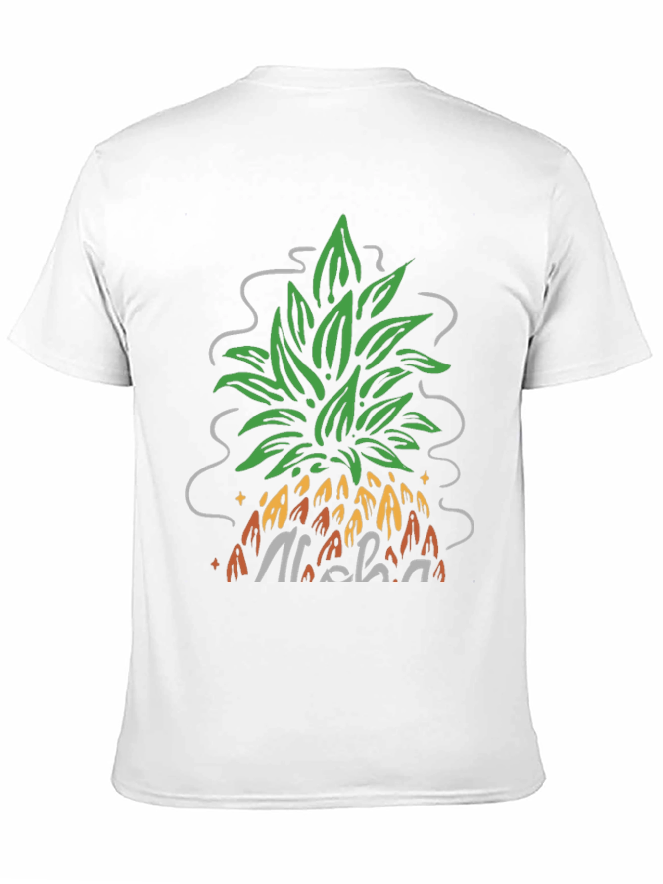 Aloha Pineapple Graphic Tee - Black