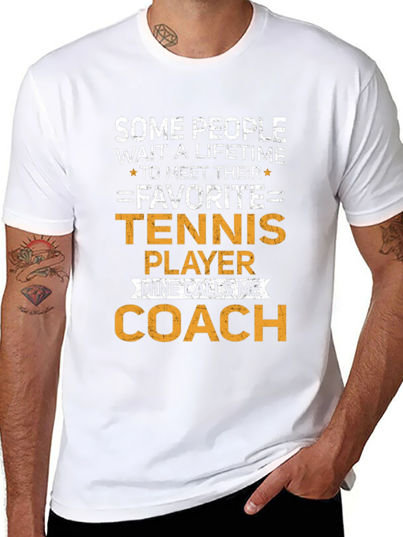 Tennis Coach T-Shirt - Favorite Player Design