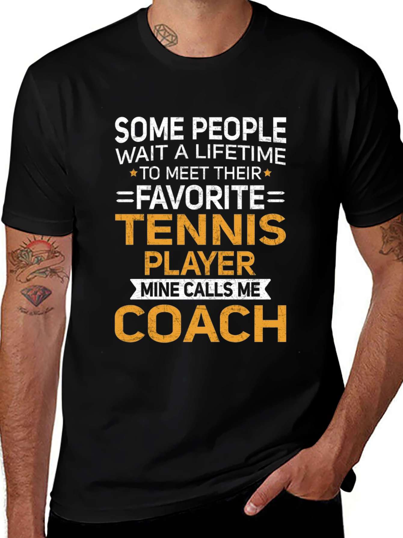 Tennis Coach T-Shirt - Favorite Player Design