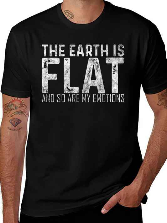 The Earth is Flat T-Shirt - Funny Sarcastic Graphic Tee