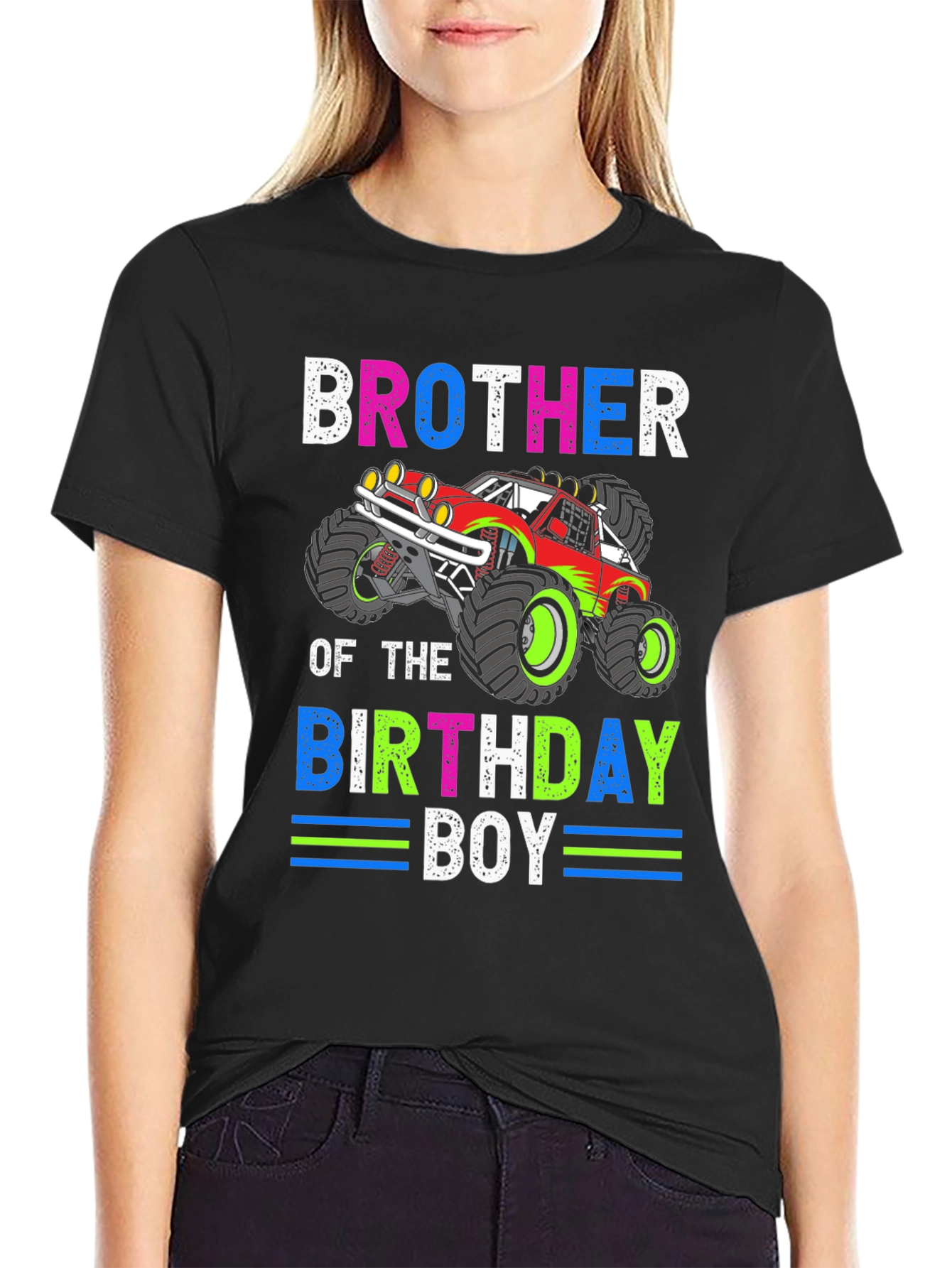 Brother of the Birthday Boy Monster Truck T-Shirt