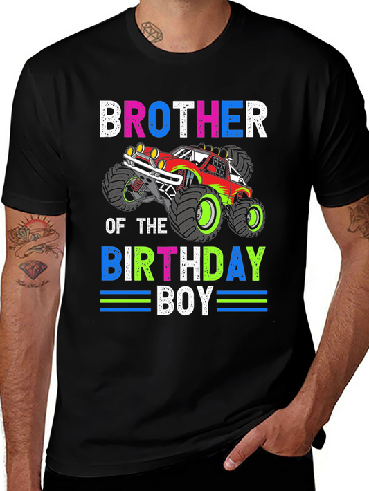 Brother of the Birthday Boy Monster Truck T-Shirt