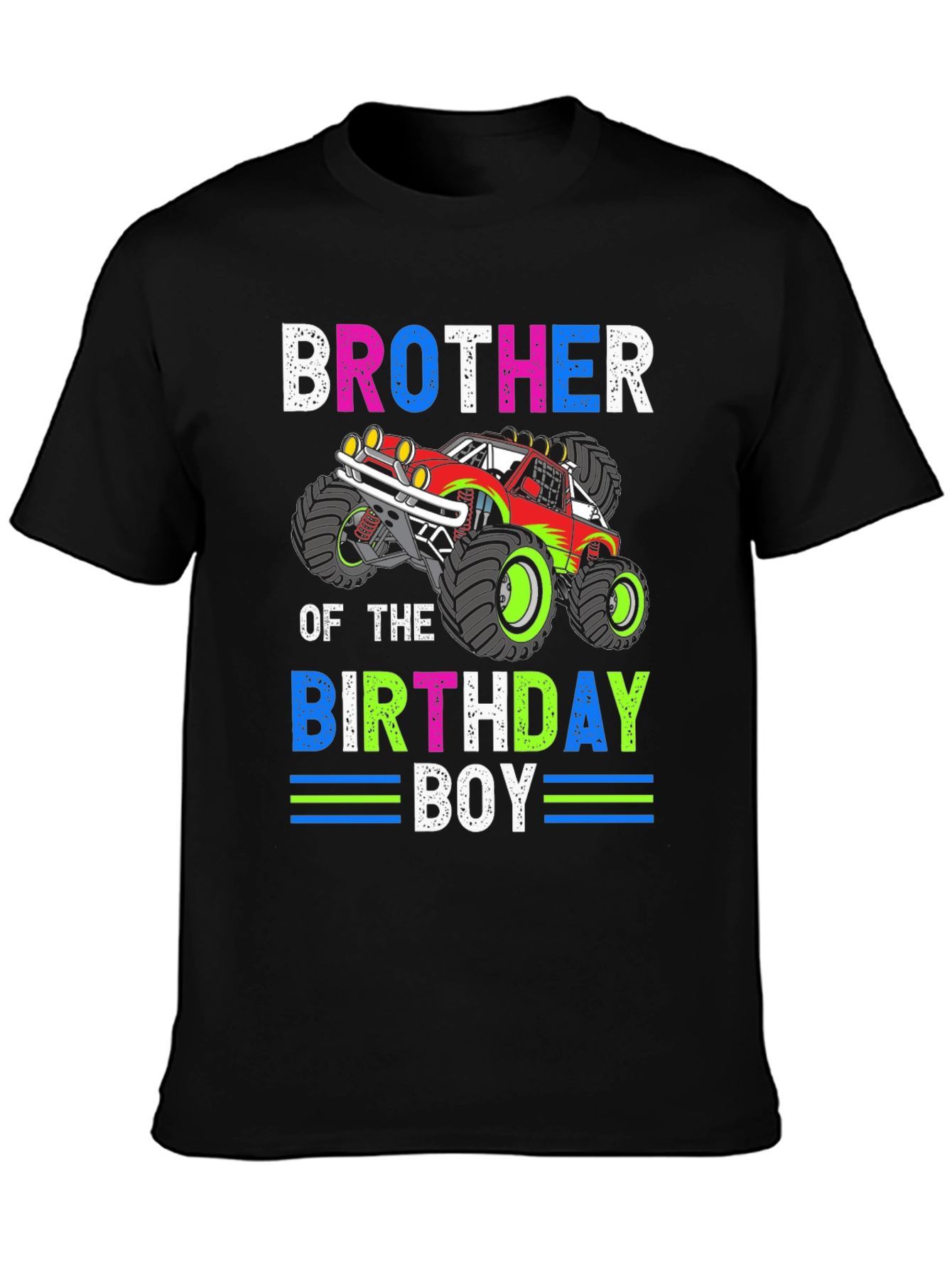 Brother of the Birthday Boy Monster Truck T-Shirt