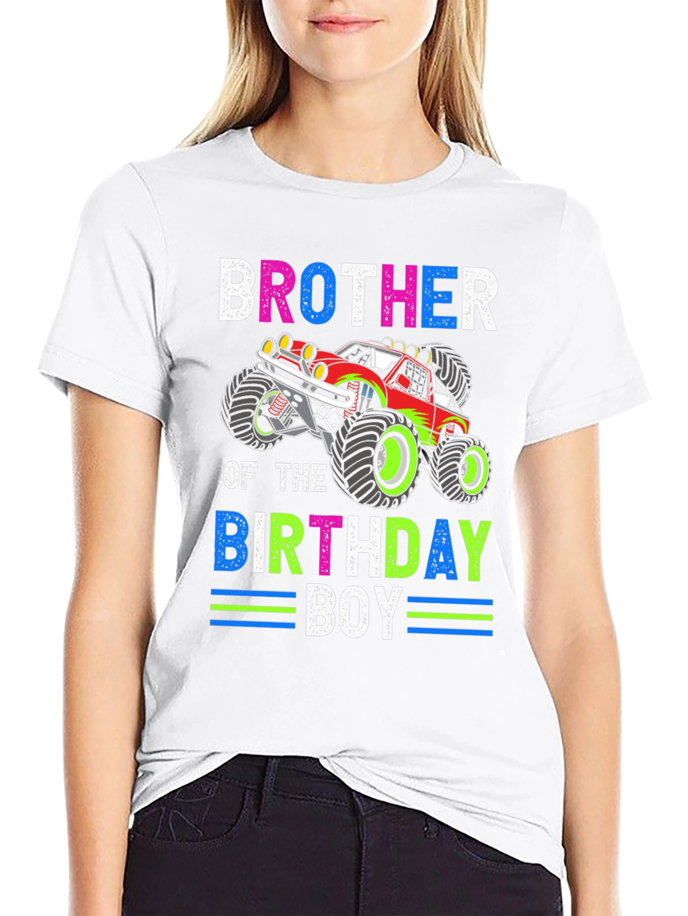 Brother of the Birthday Boy Monster Truck T-Shirt