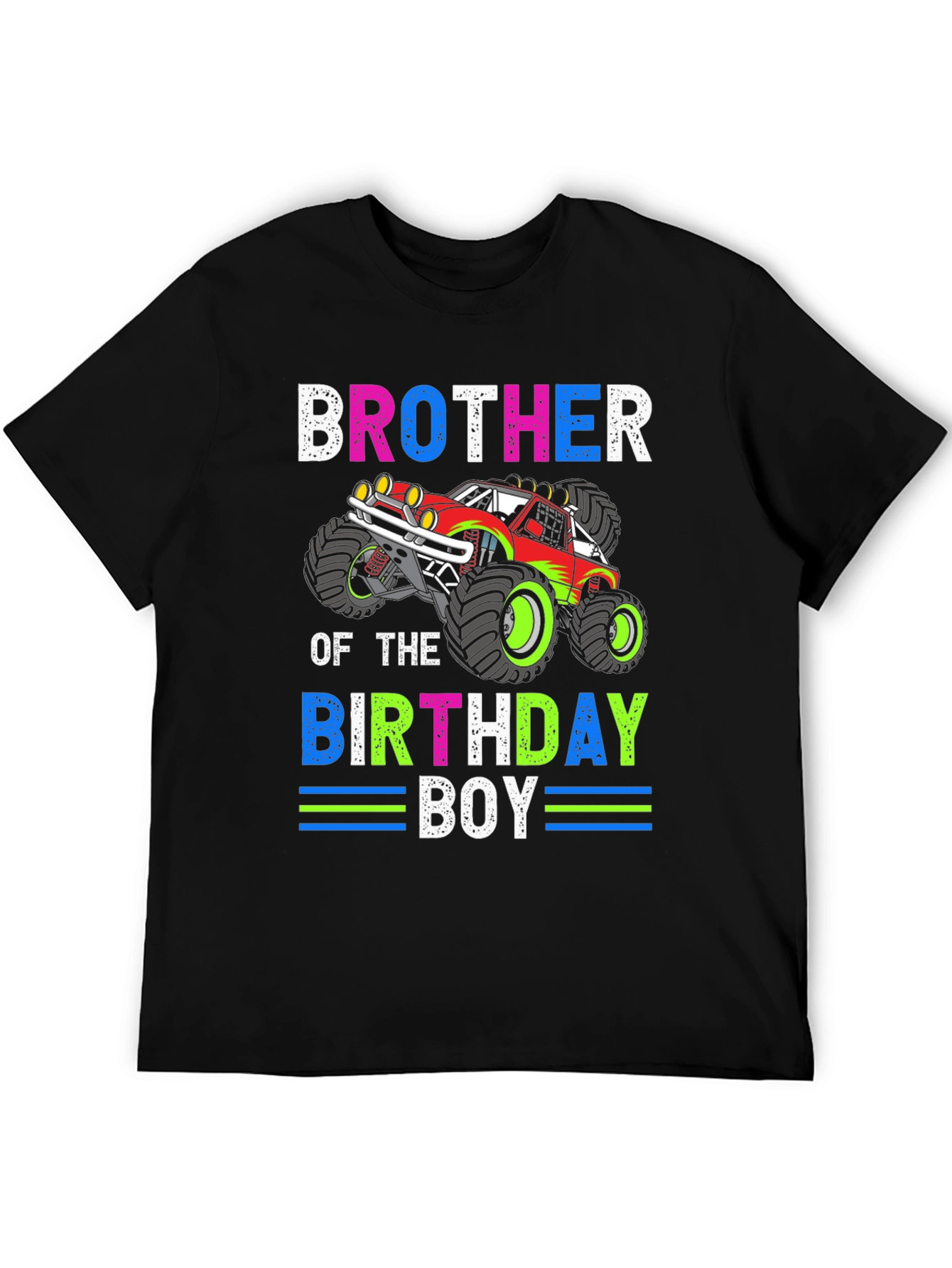 Brother of the Birthday Boy Monster Truck T-Shirt