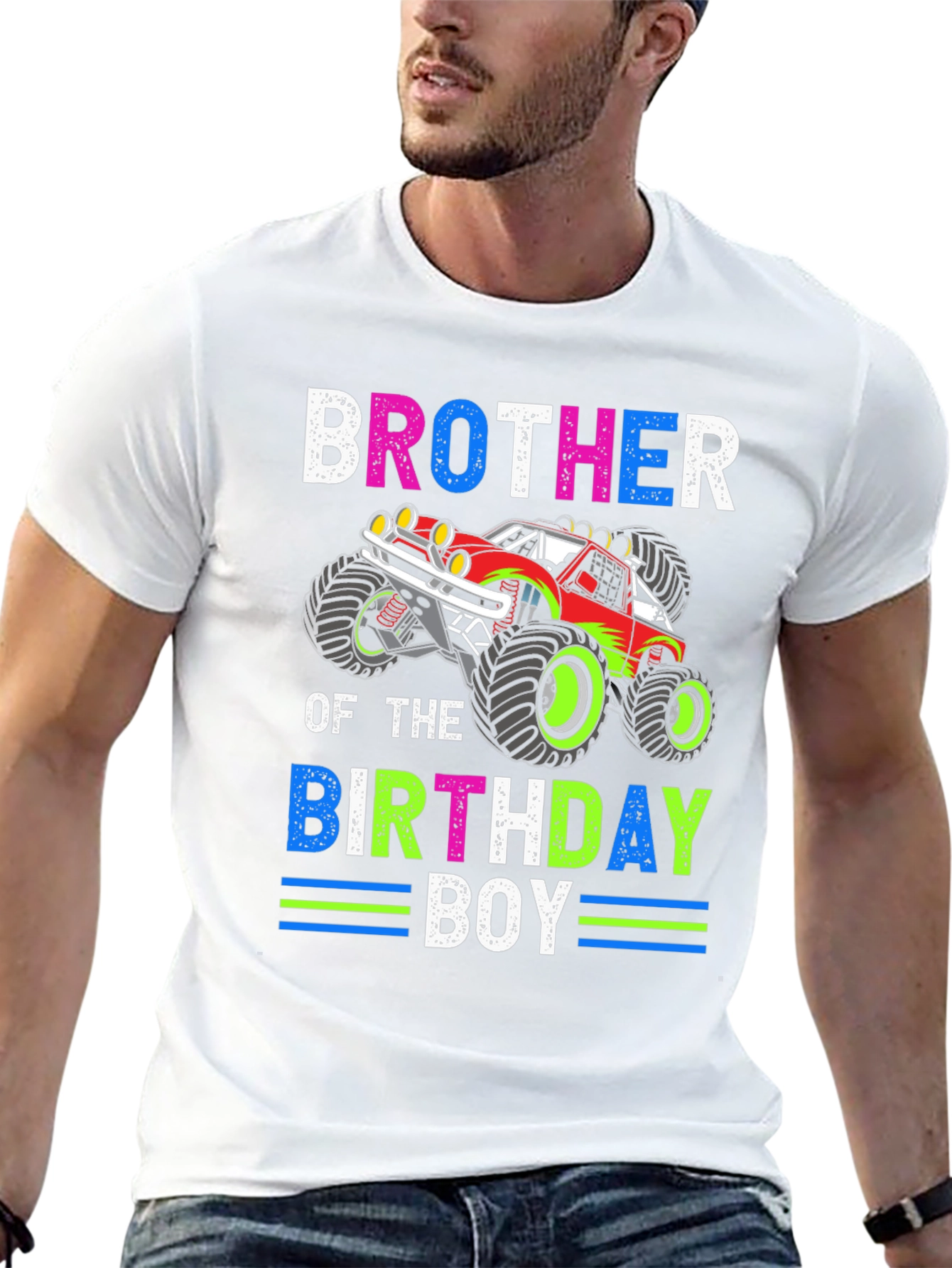 Brother of the Birthday Boy Monster Truck T-Shirt
