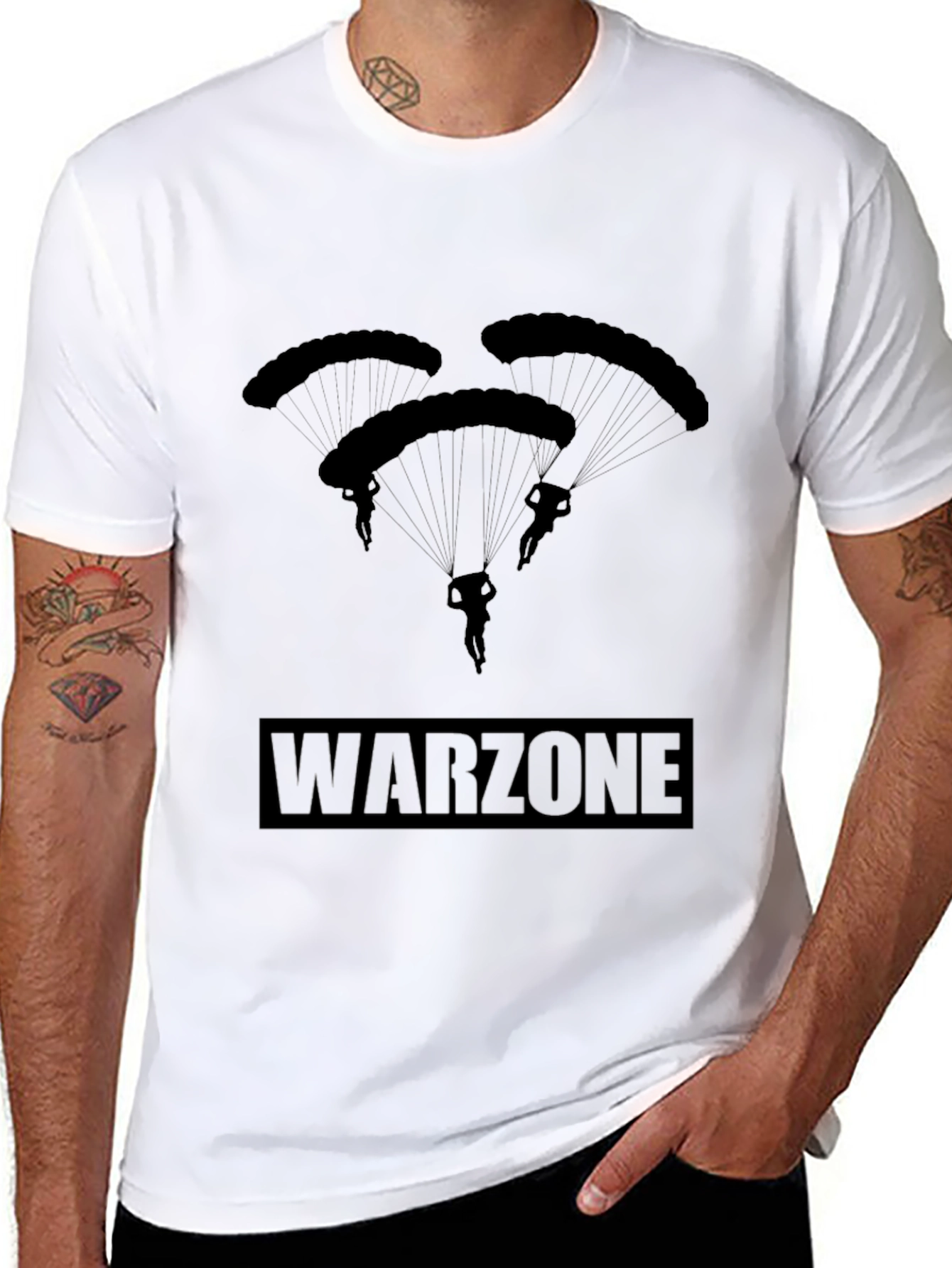 Warzone Parachute Graphic T-Shirt
