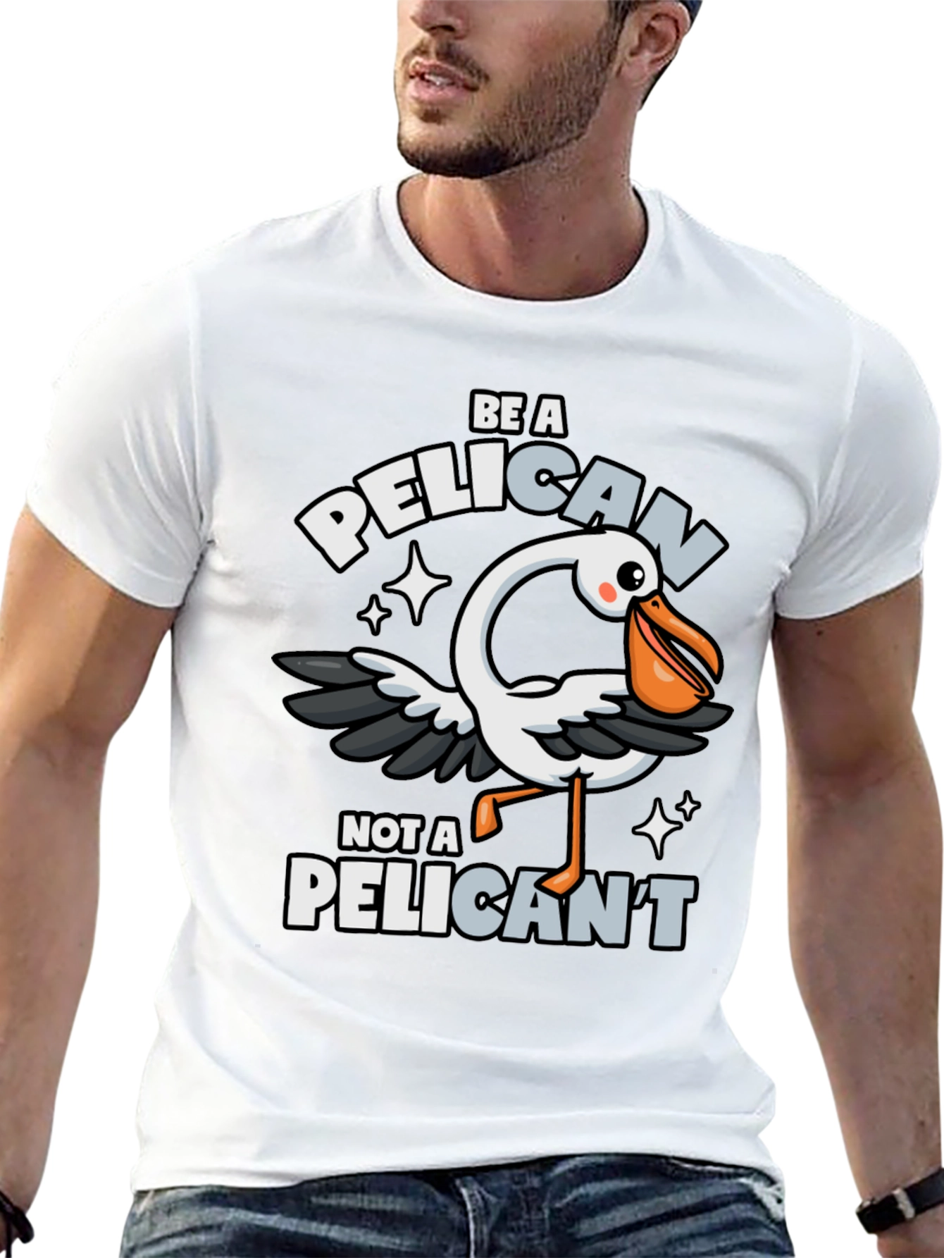 Be A Pelican T-Shirt - Funny Animal Pun Tee