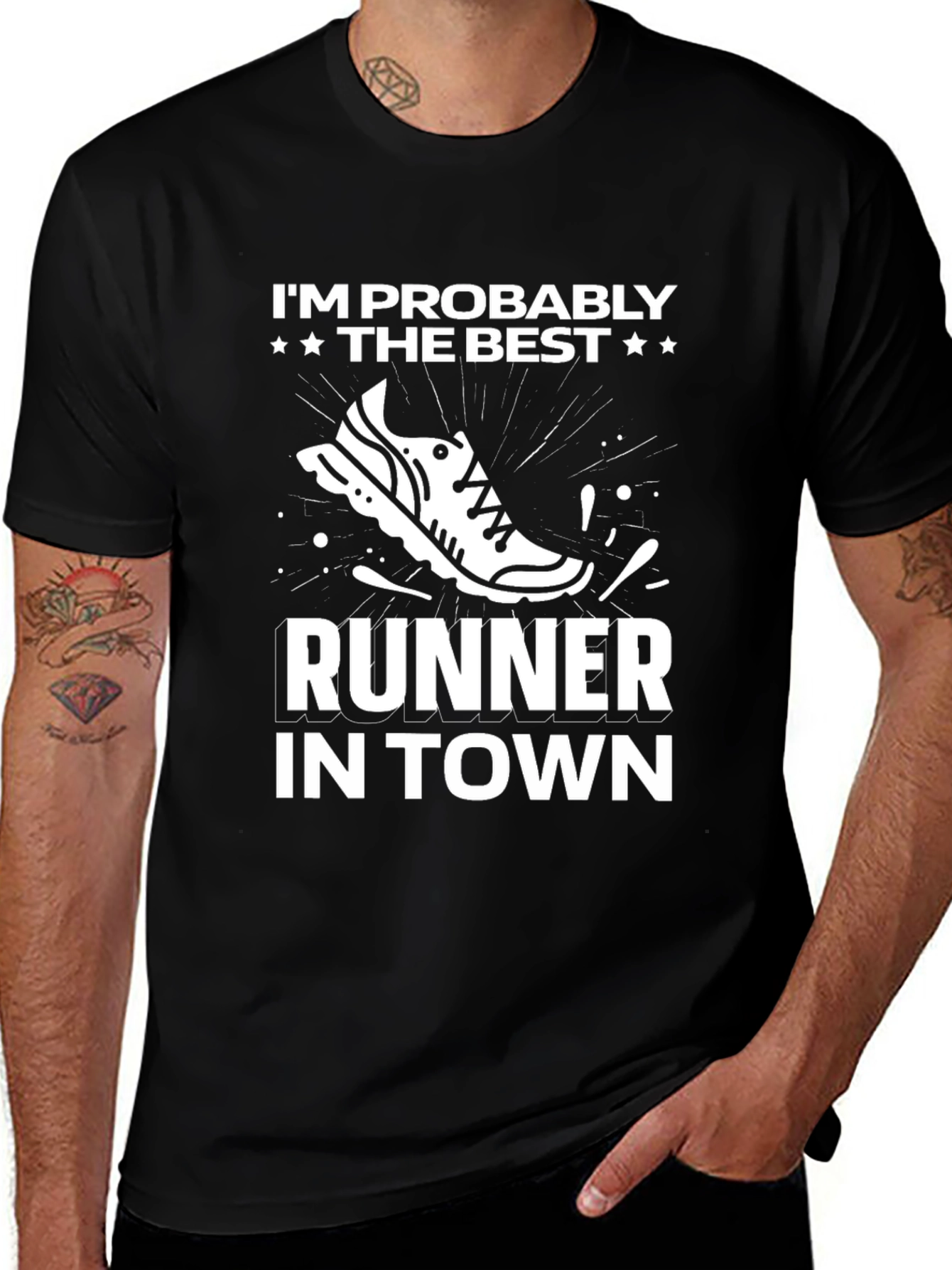 Best Runner in Town T-Shirt - Funny Running Tee