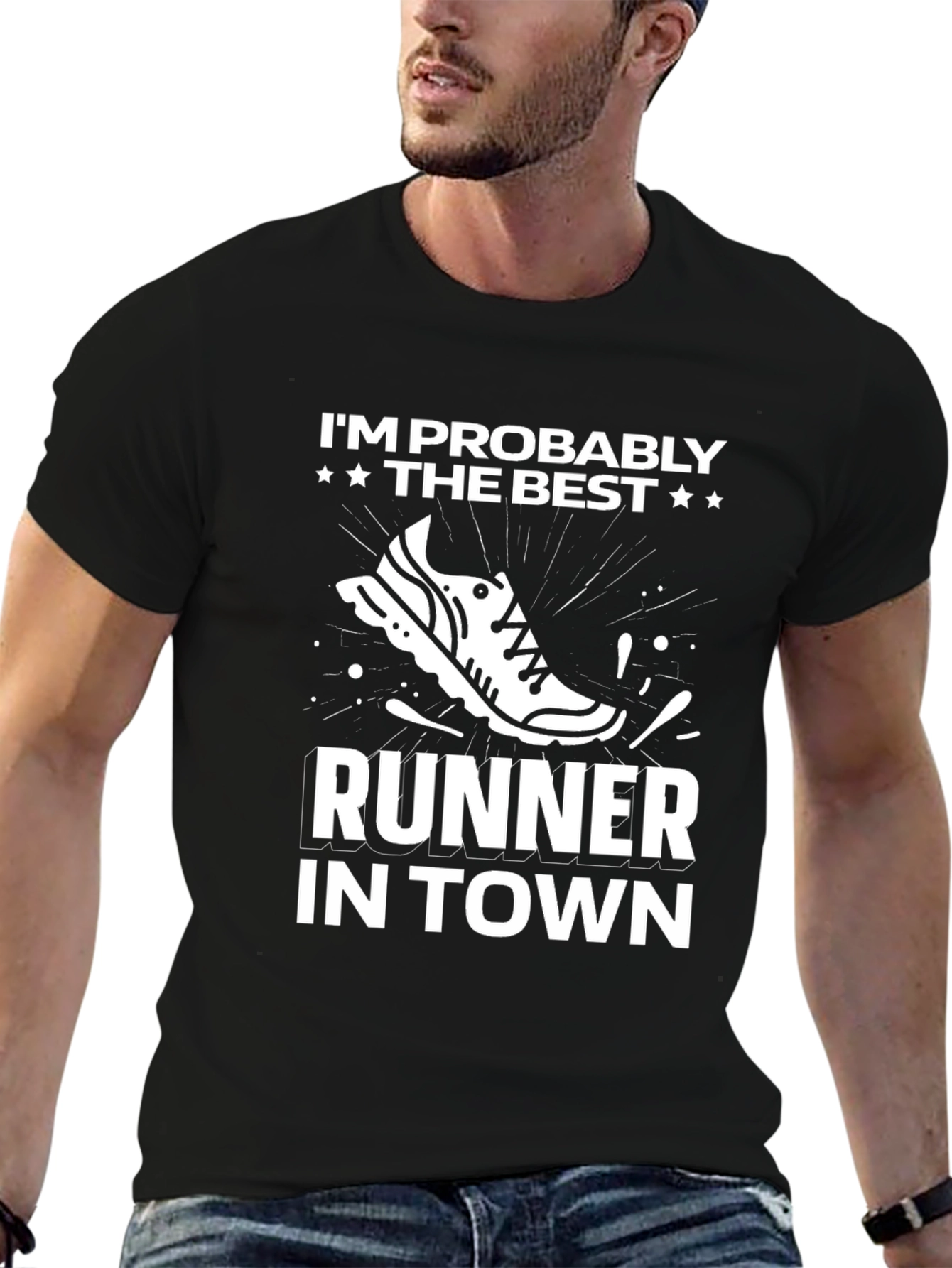 Best Runner in Town T-Shirt - Funny Running Tee