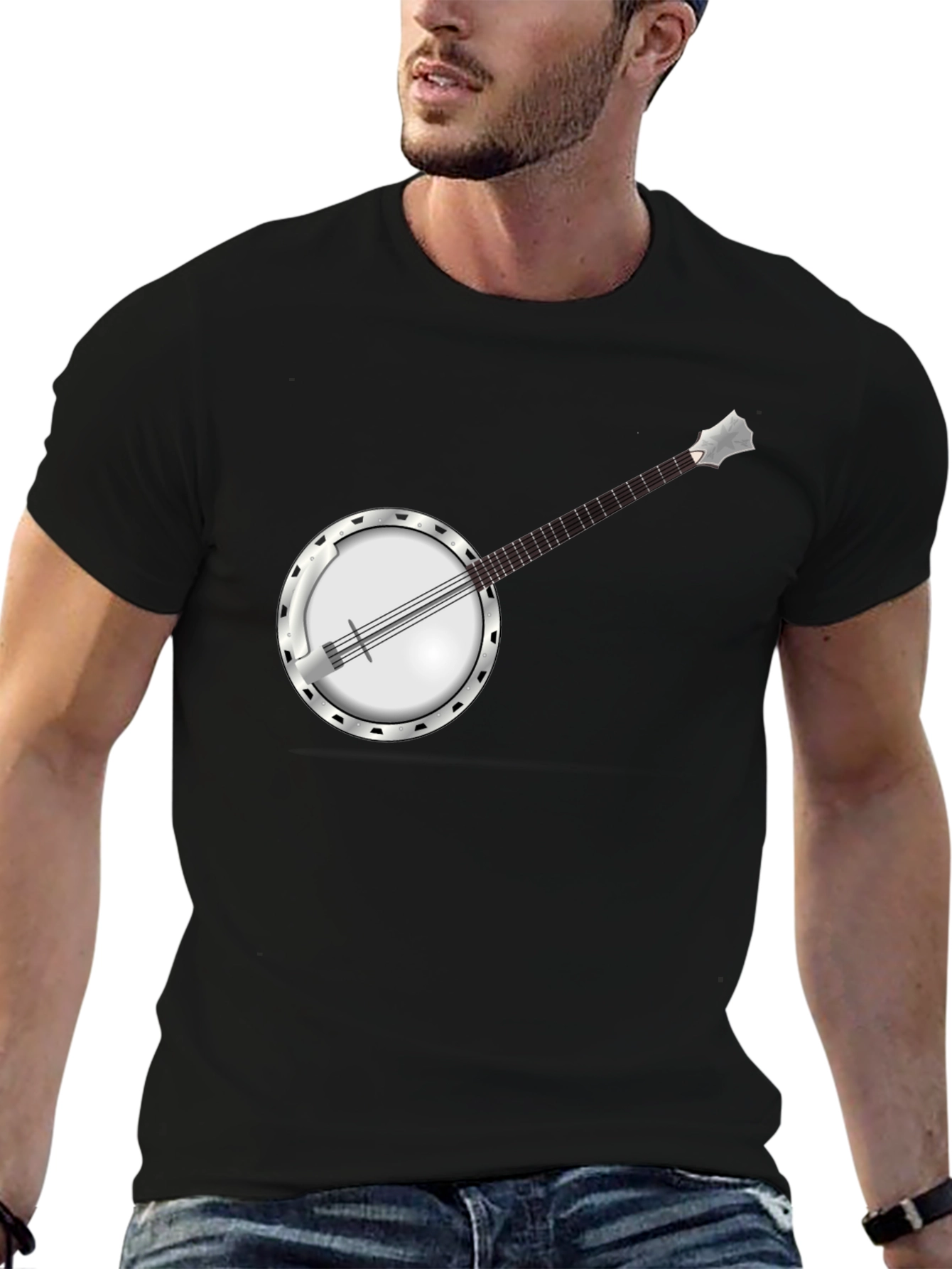 Banjo Graphic Tee - Cool Music Shirt