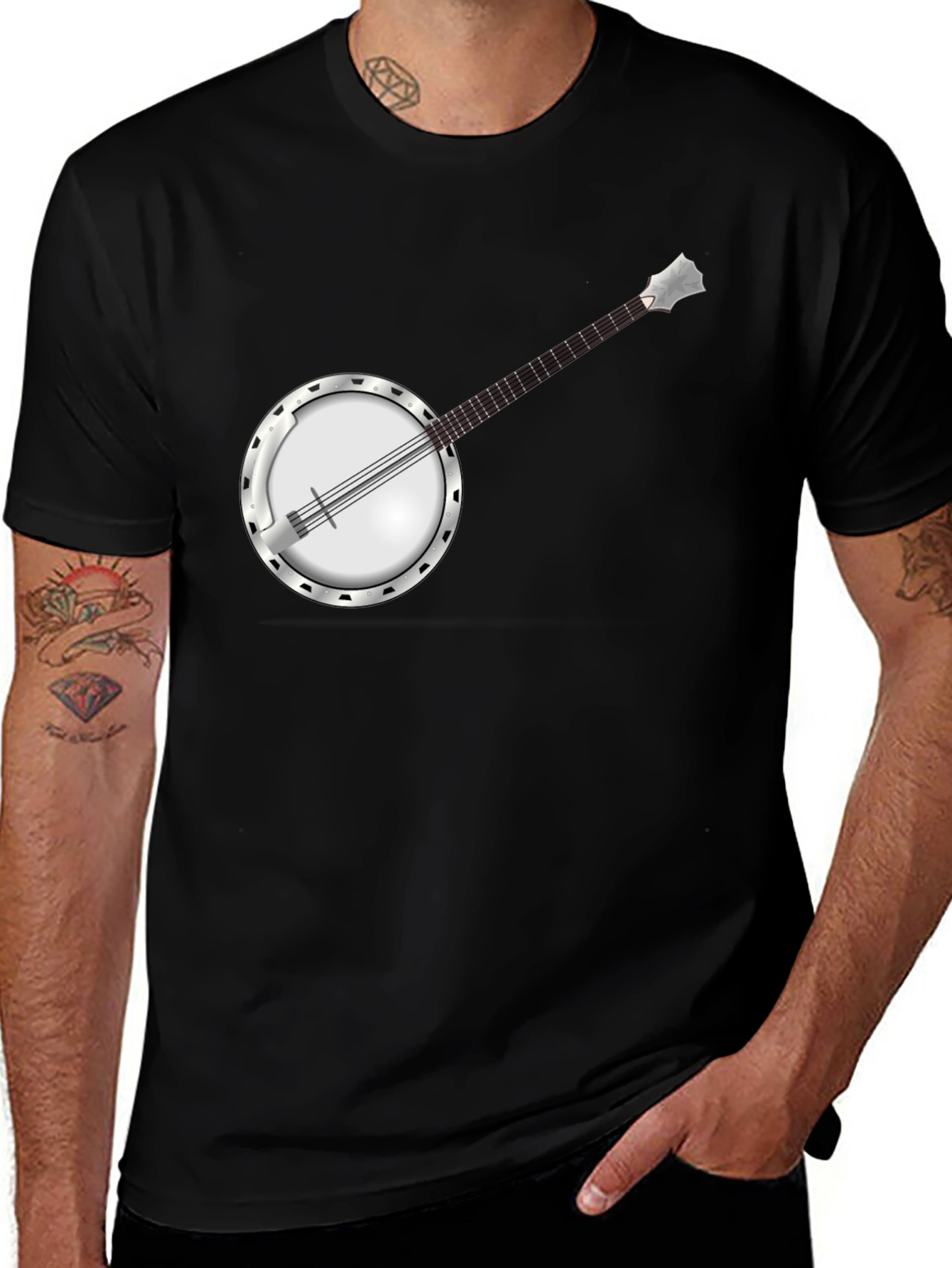Banjo Graphic Tee - Cool Music Shirt