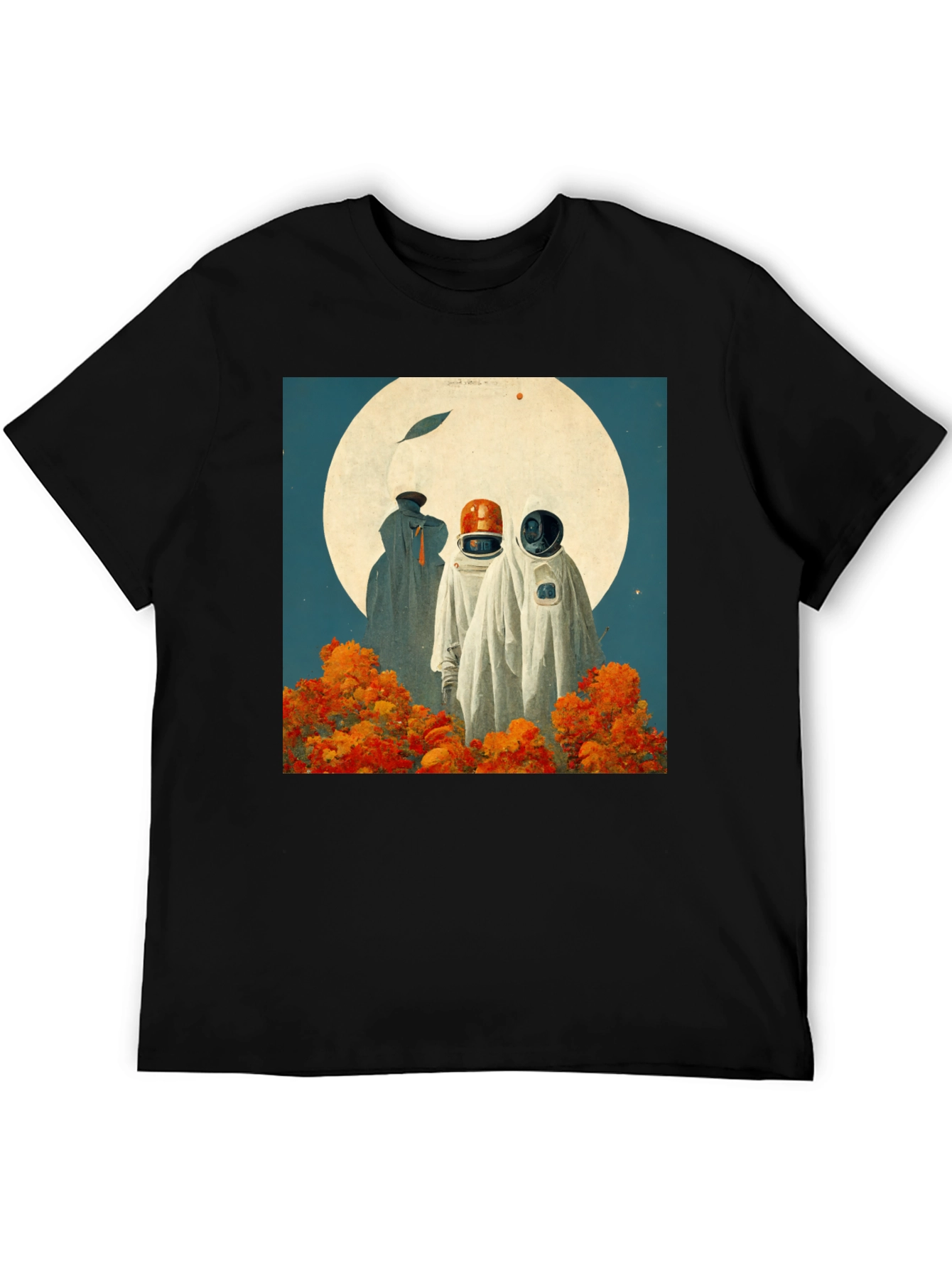 Astronaut Landscape Graphic Tee - Black