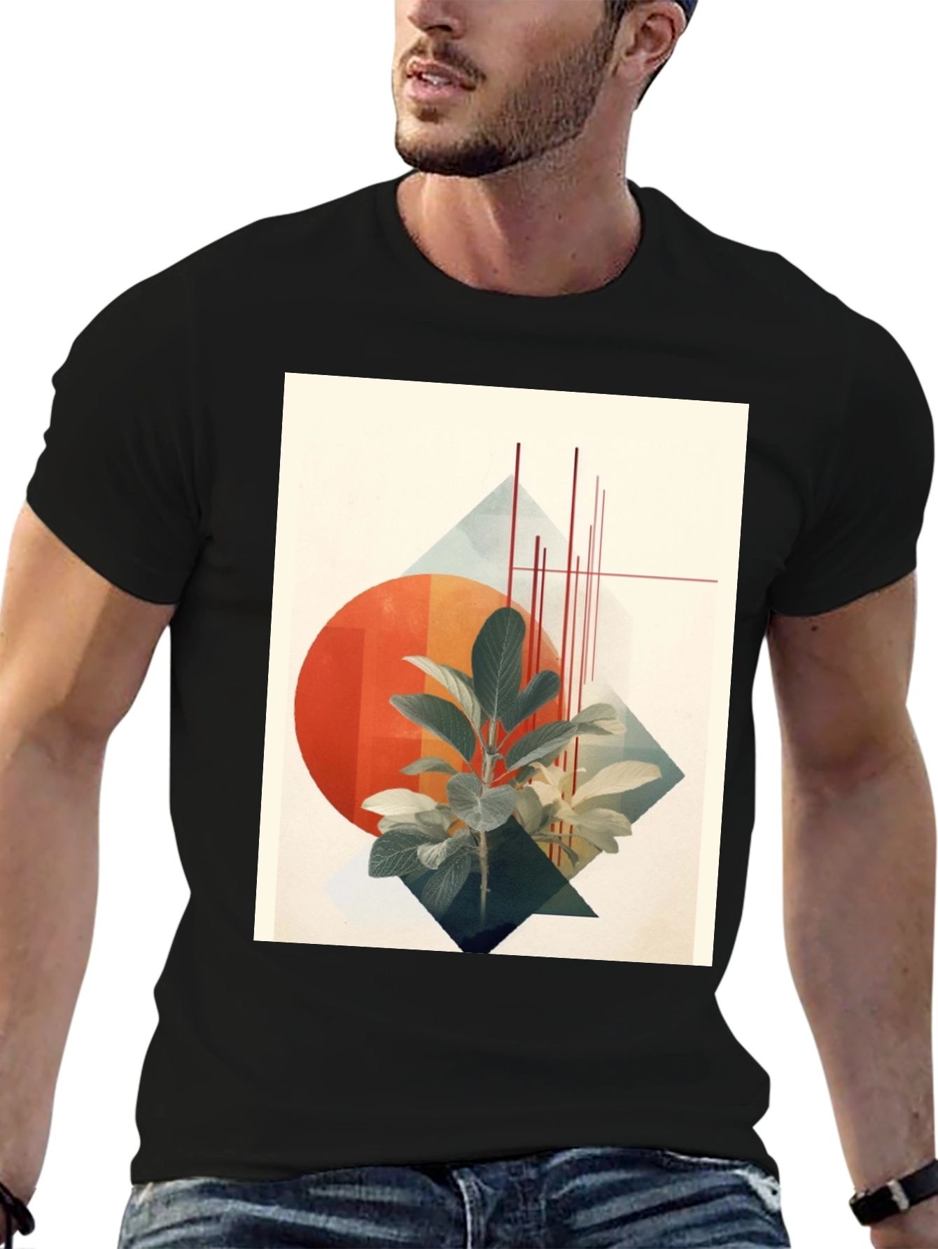 Abstract Botanical Graphic Tee