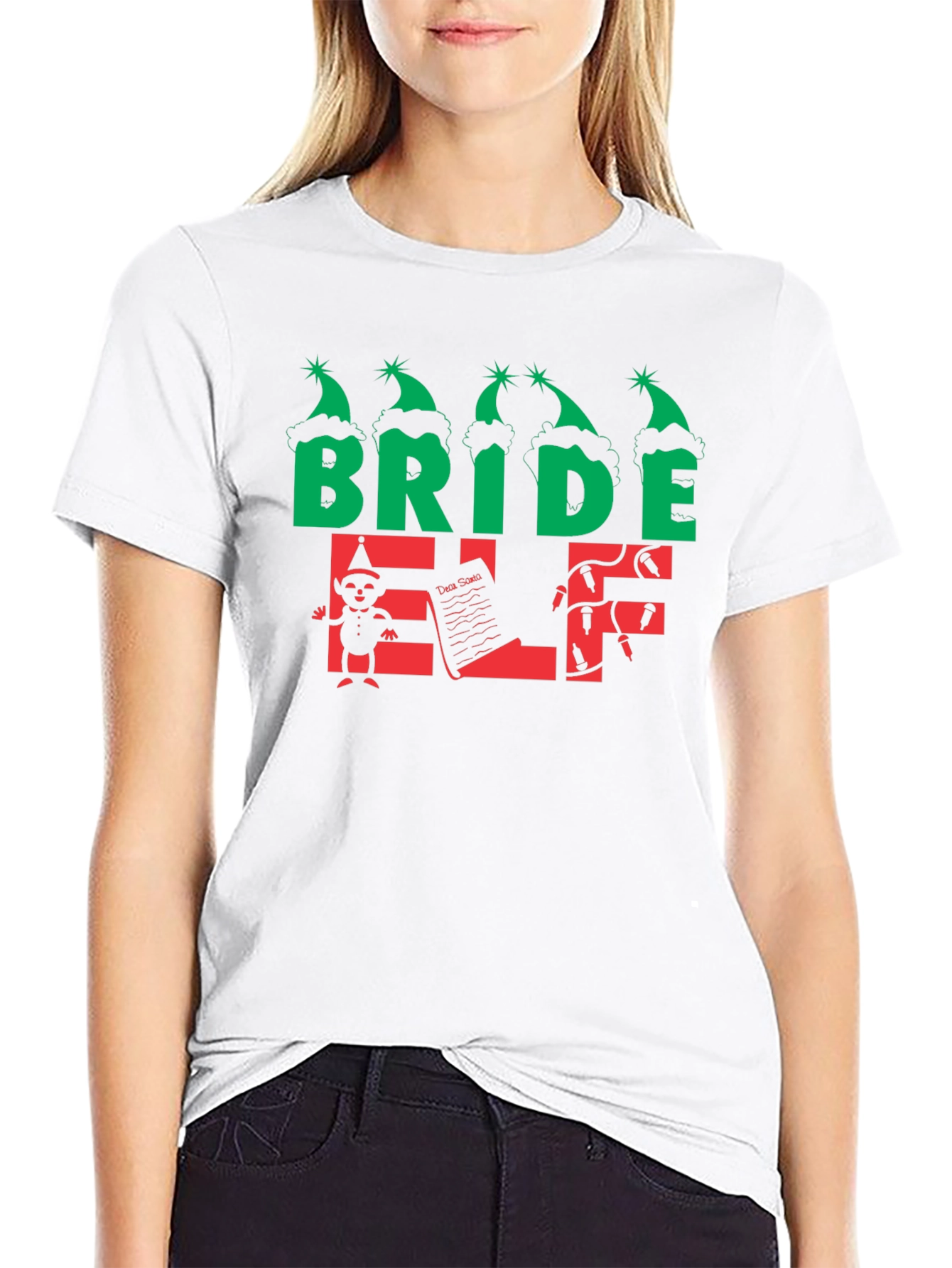 Bride Elf Christmas T-Shirt - Holiday Tee