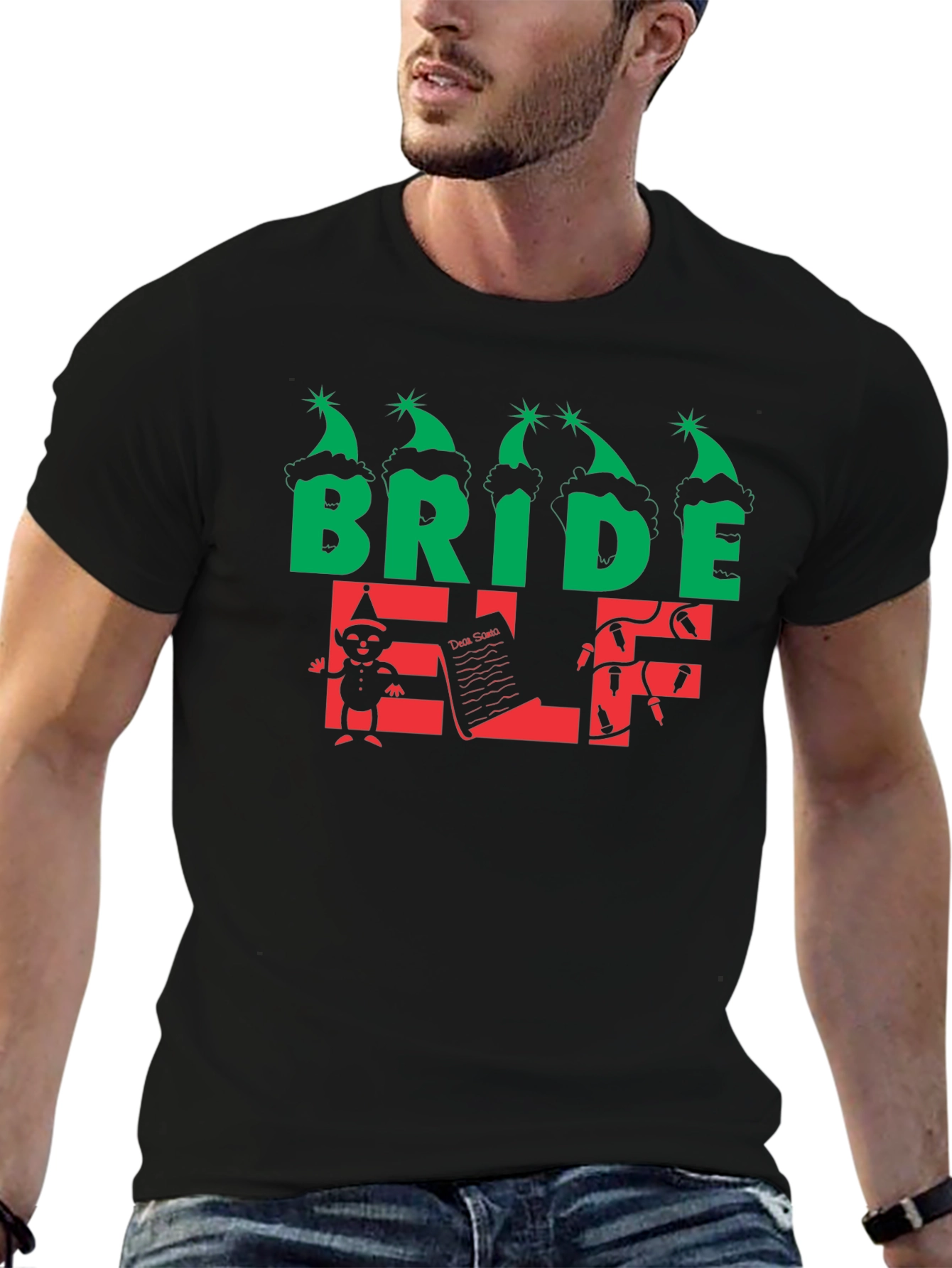 Bride Elf Christmas T-Shirt - Holiday Tee