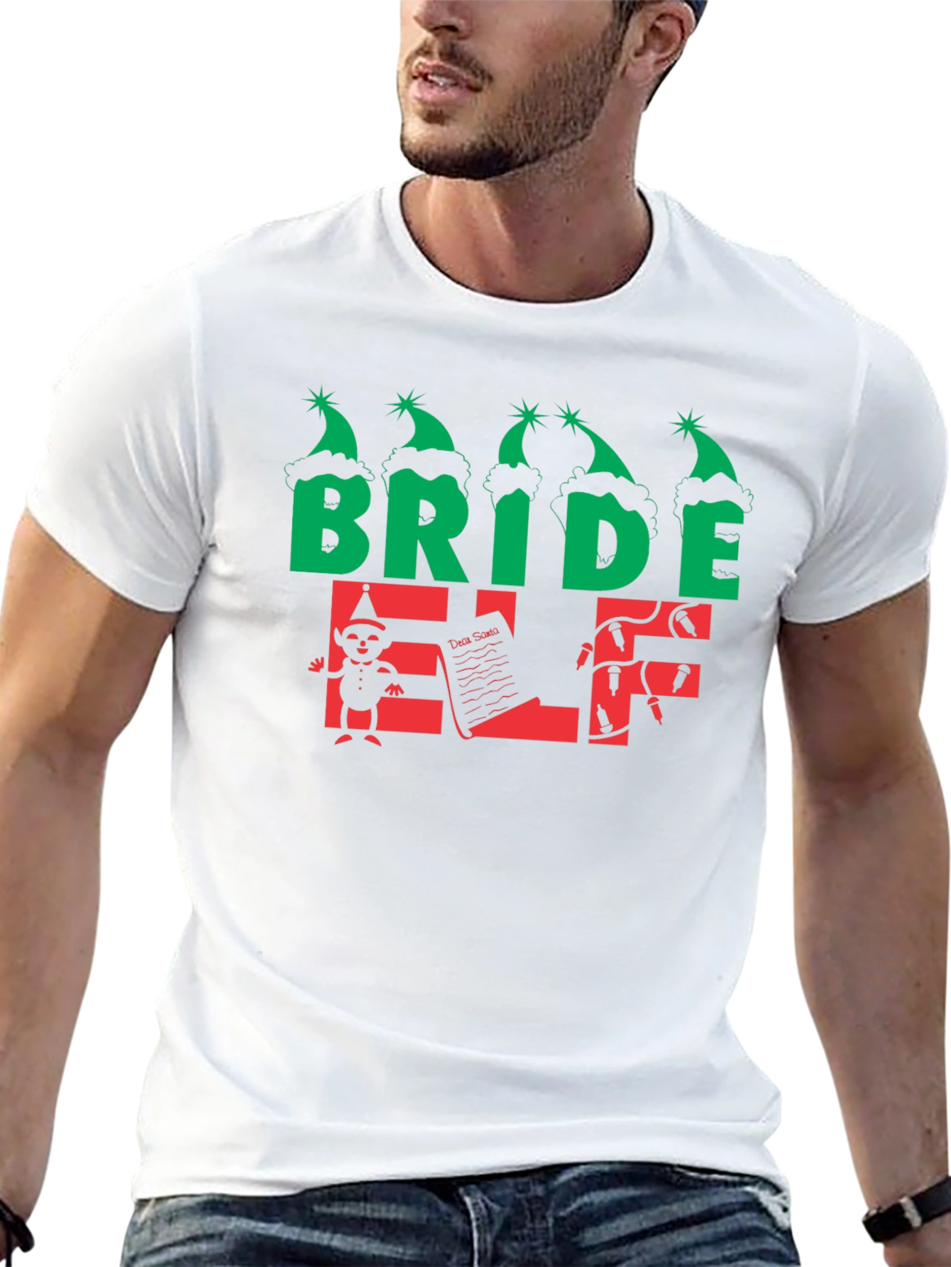 Bride Elf Christmas T-Shirt - Holiday Tee