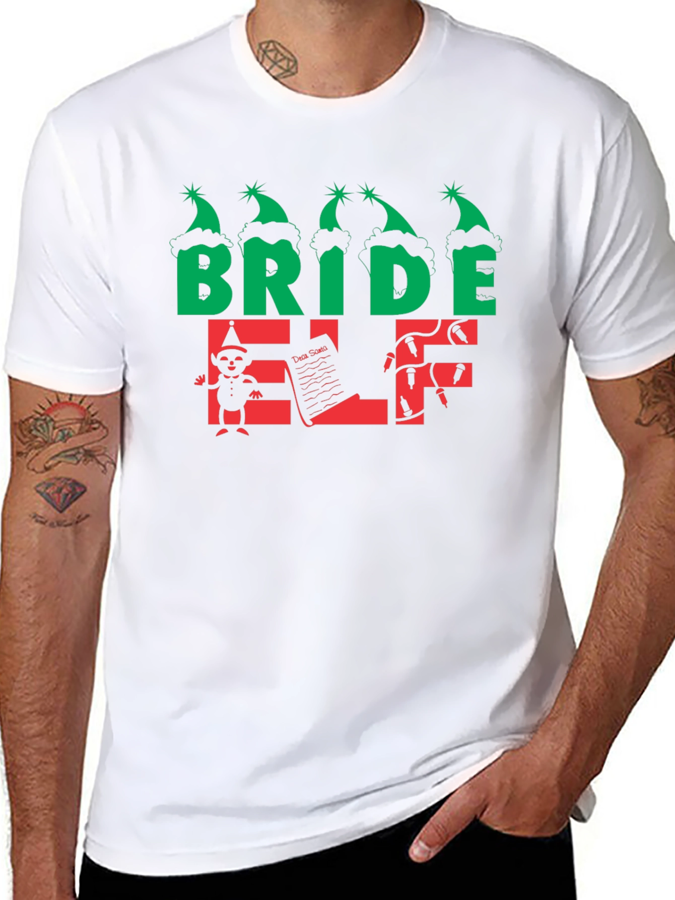 Bride Elf Christmas T-Shirt - Holiday Tee