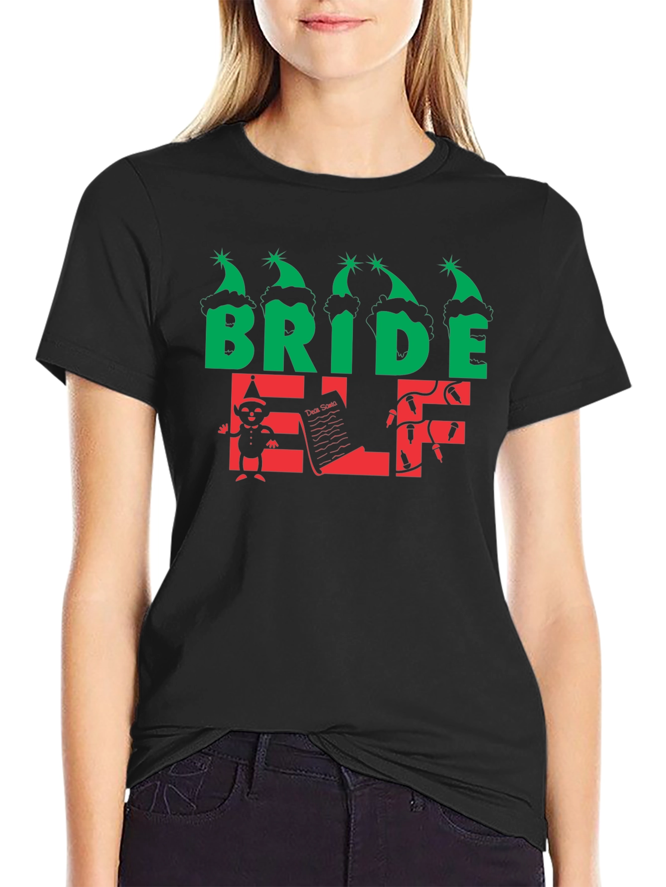 Bride Elf Christmas T-Shirt - Holiday Tee