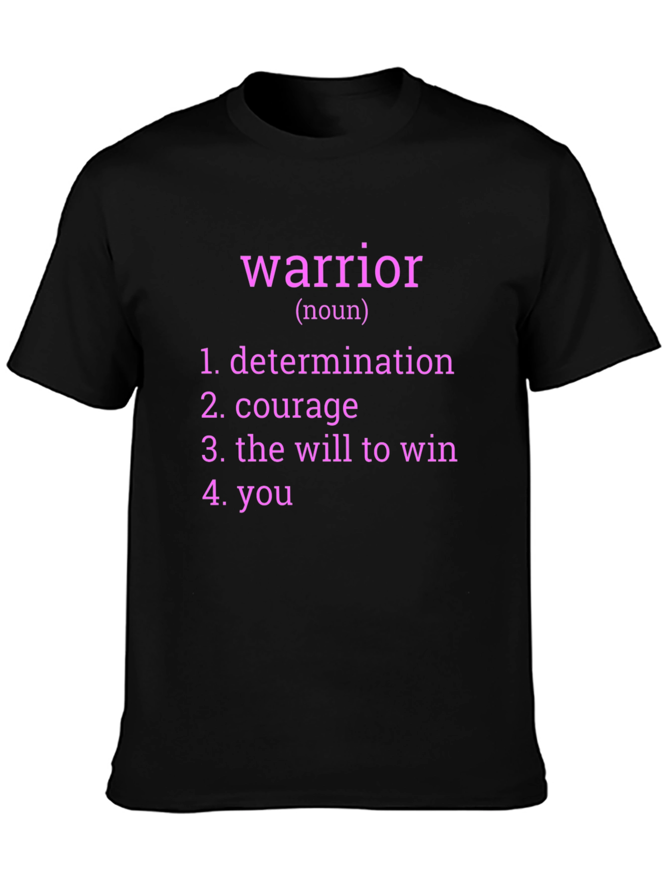 Warrior Definition Graphic Tee - Black T-Shirt